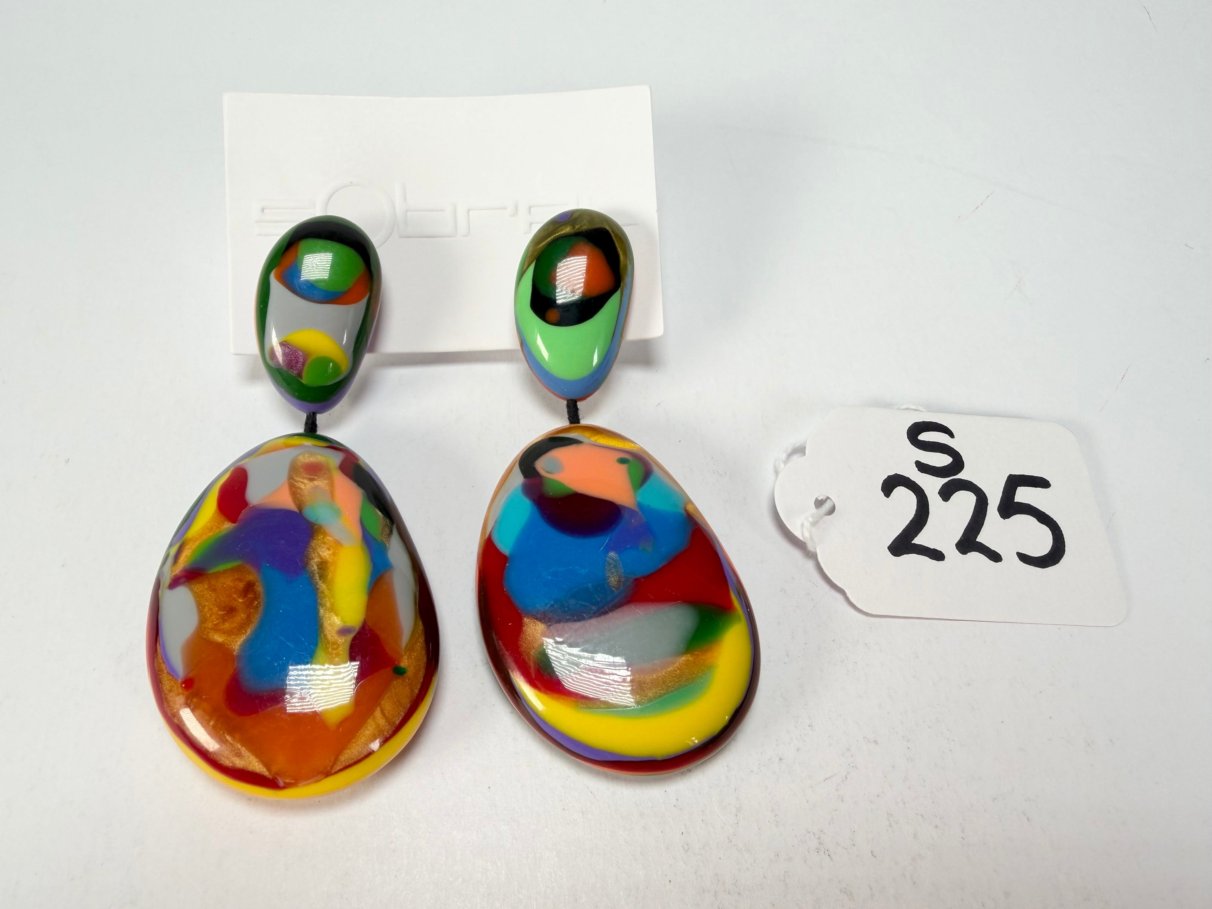 Sobral - Multi-Colour "Gabriele" Resin Earrings ( 003609 )