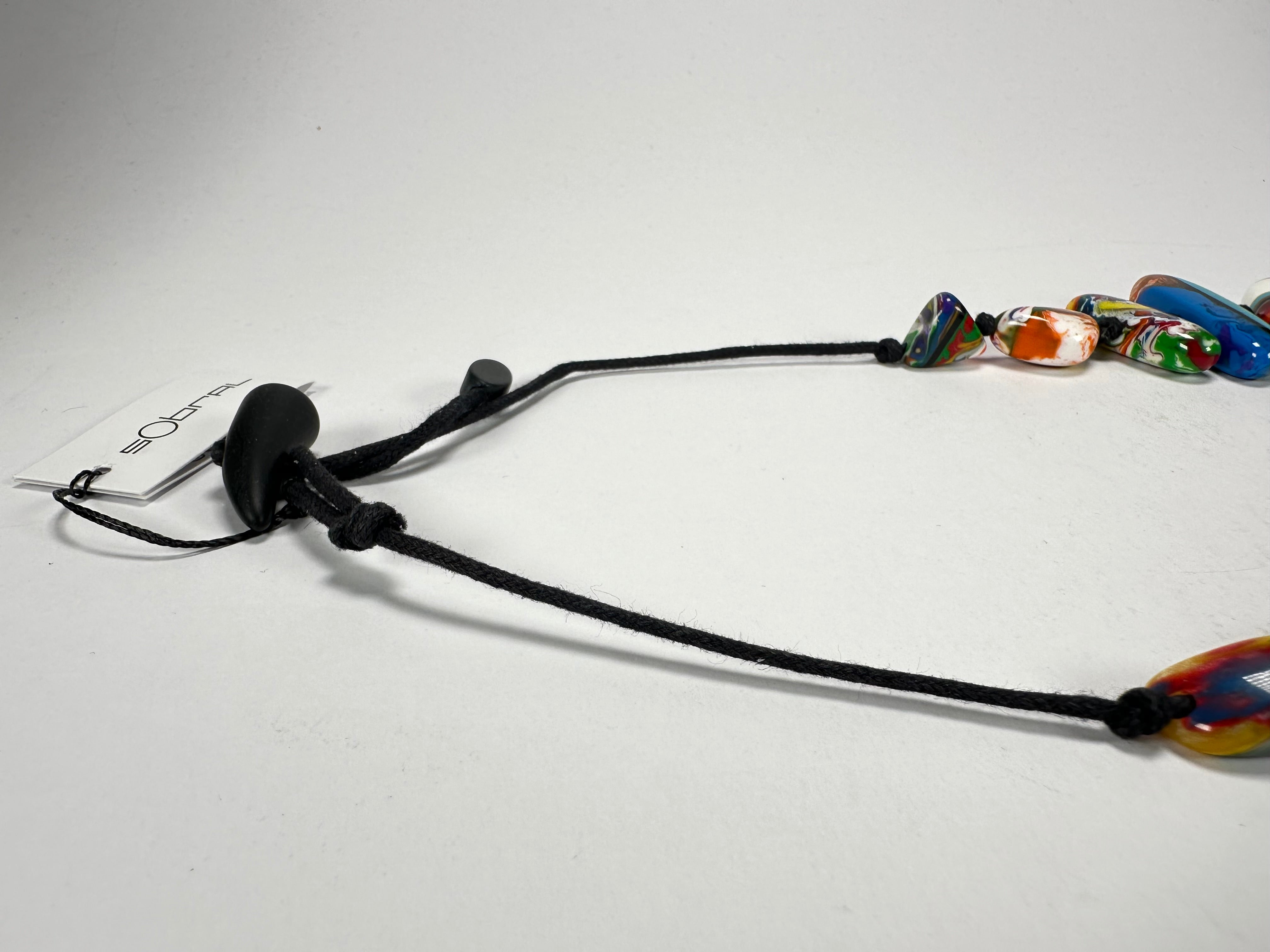 Sobral - Multi-Colour "Newanderthal" Pollock Resin Necklace ( 005257 )