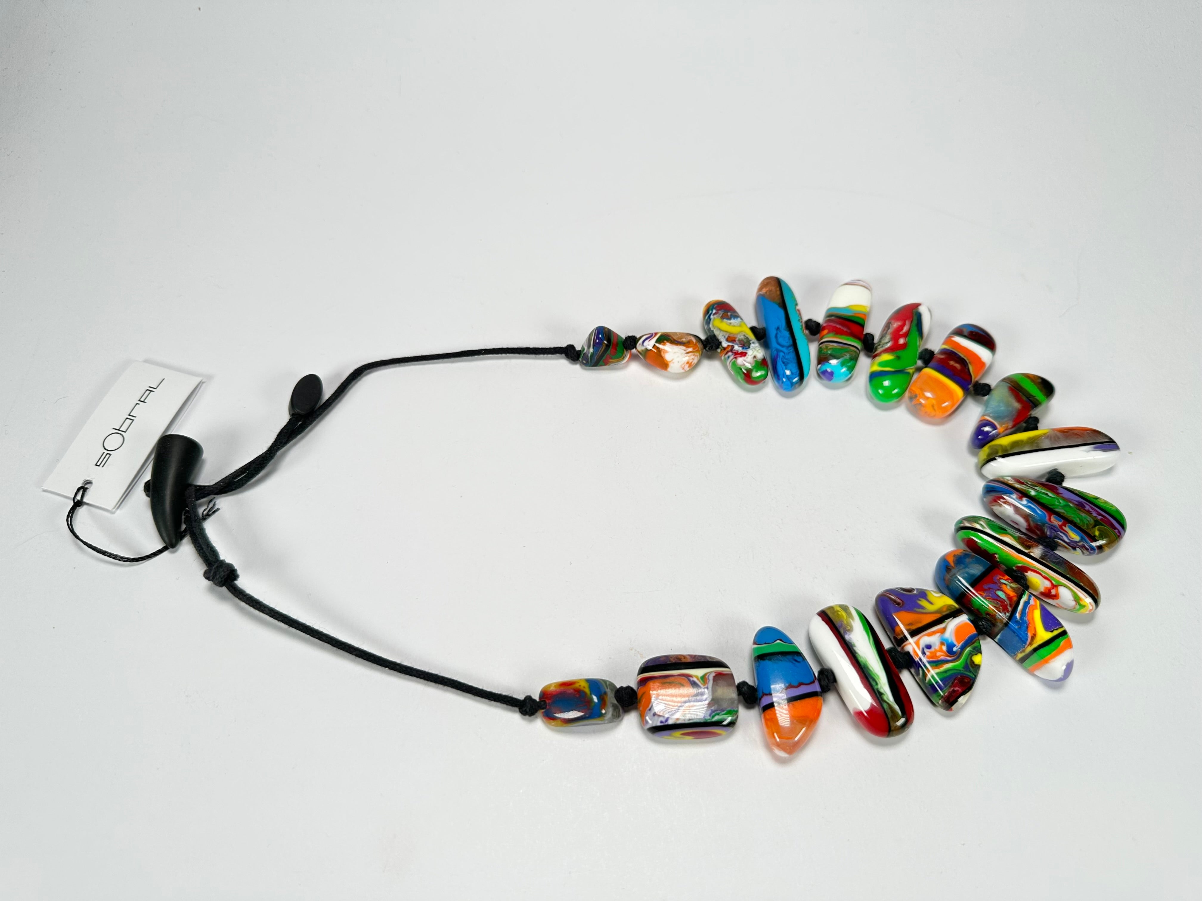 Sobral - Multi-Colour "Newanderthal" Pollock Resin Necklace ( 005257 )