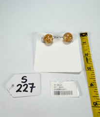 Sobral - Metalique "Eolia" Resin Earrings ( 002835 )