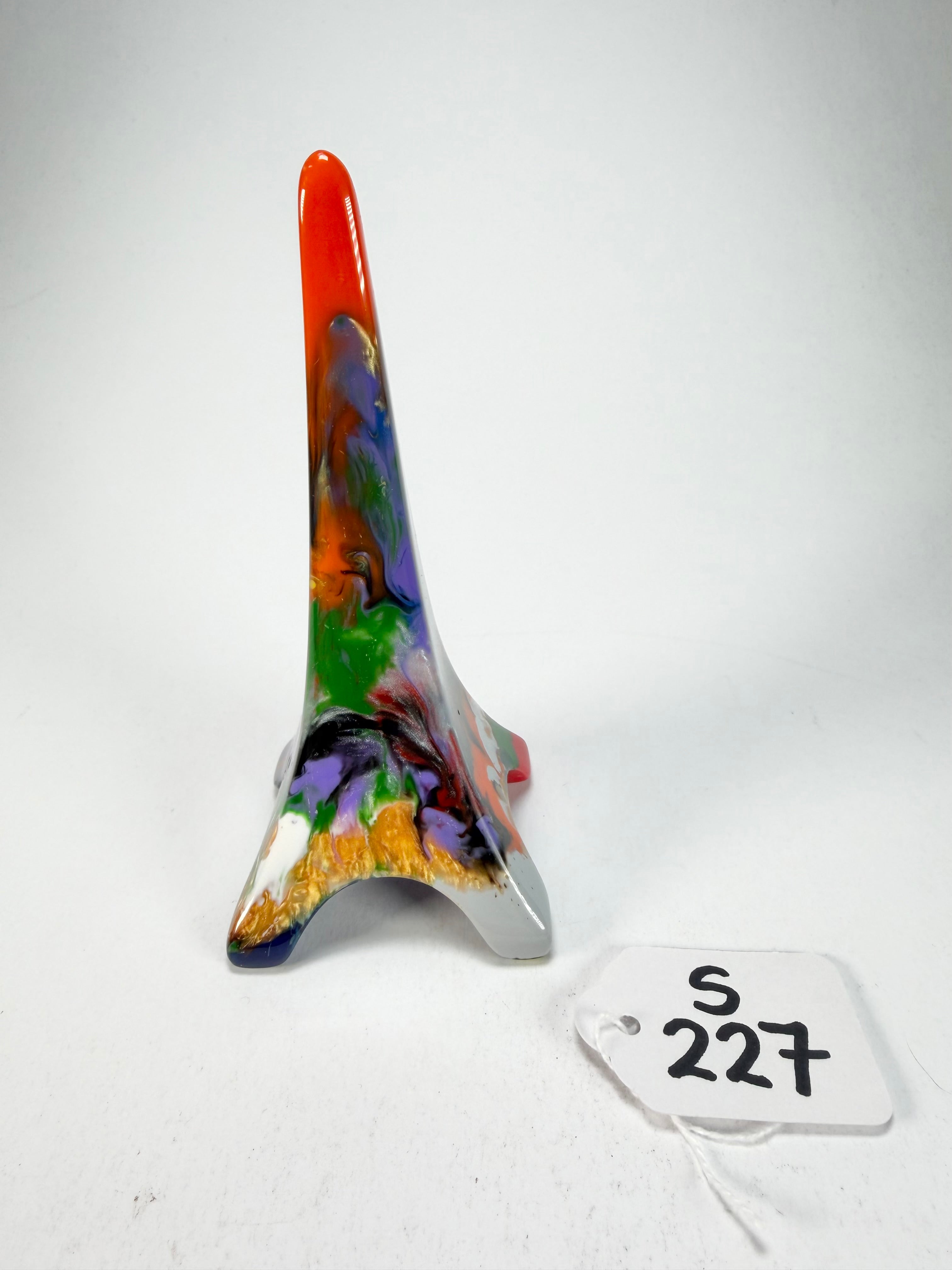 Sobral - Landmark "Eiffel Tower" Multi-Colour Pollock Medium 14cm Statue Ornament ( 004425 )