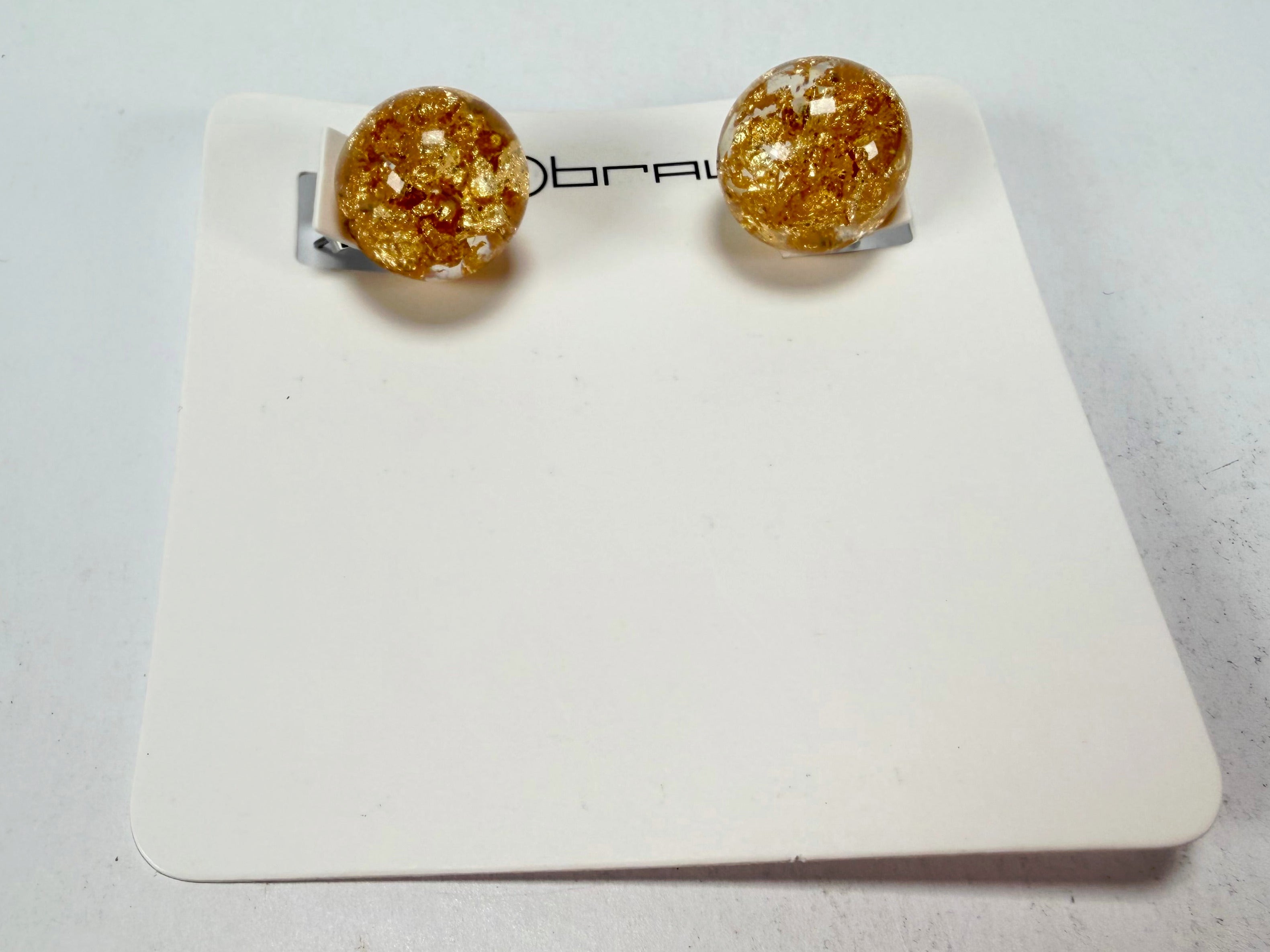 Sobral - Metalique "Eolia" Resin Earrings ( 002835 )