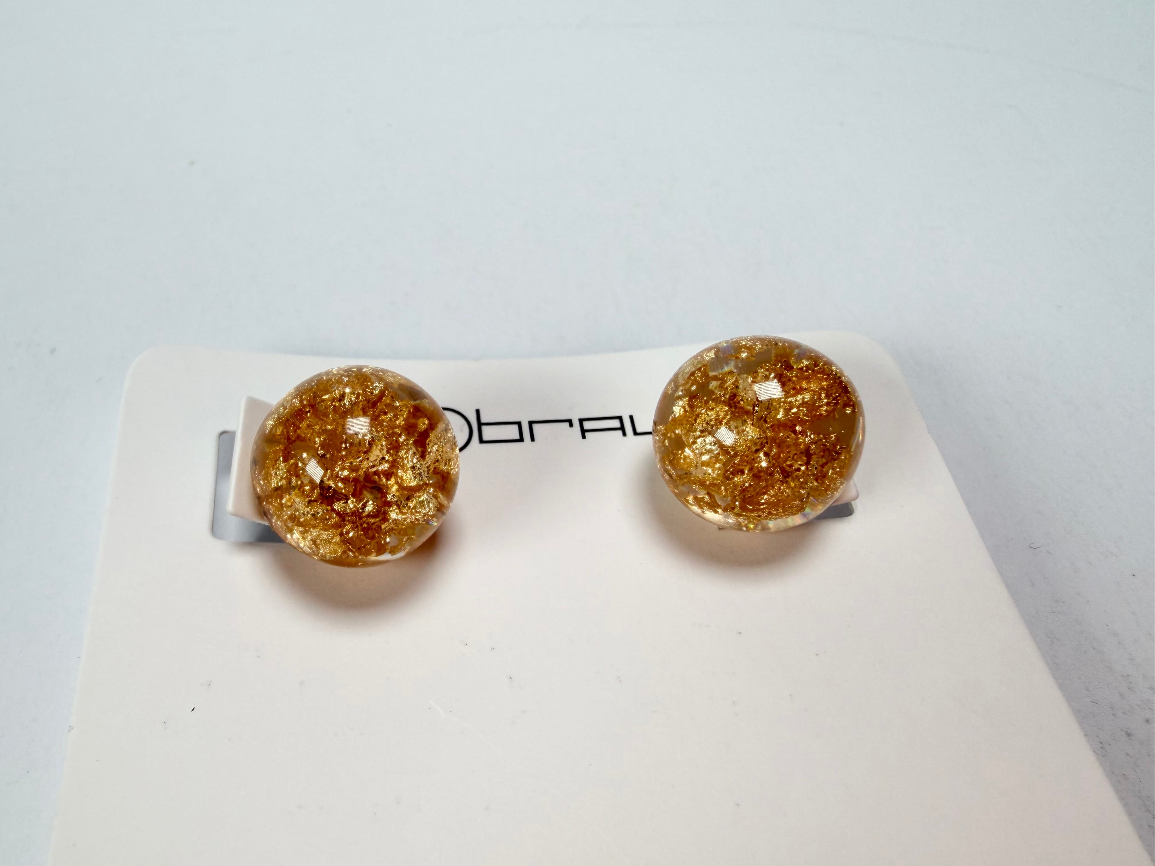 Sobral - Metalique "Eolia" Resin Earrings ( 002835 )