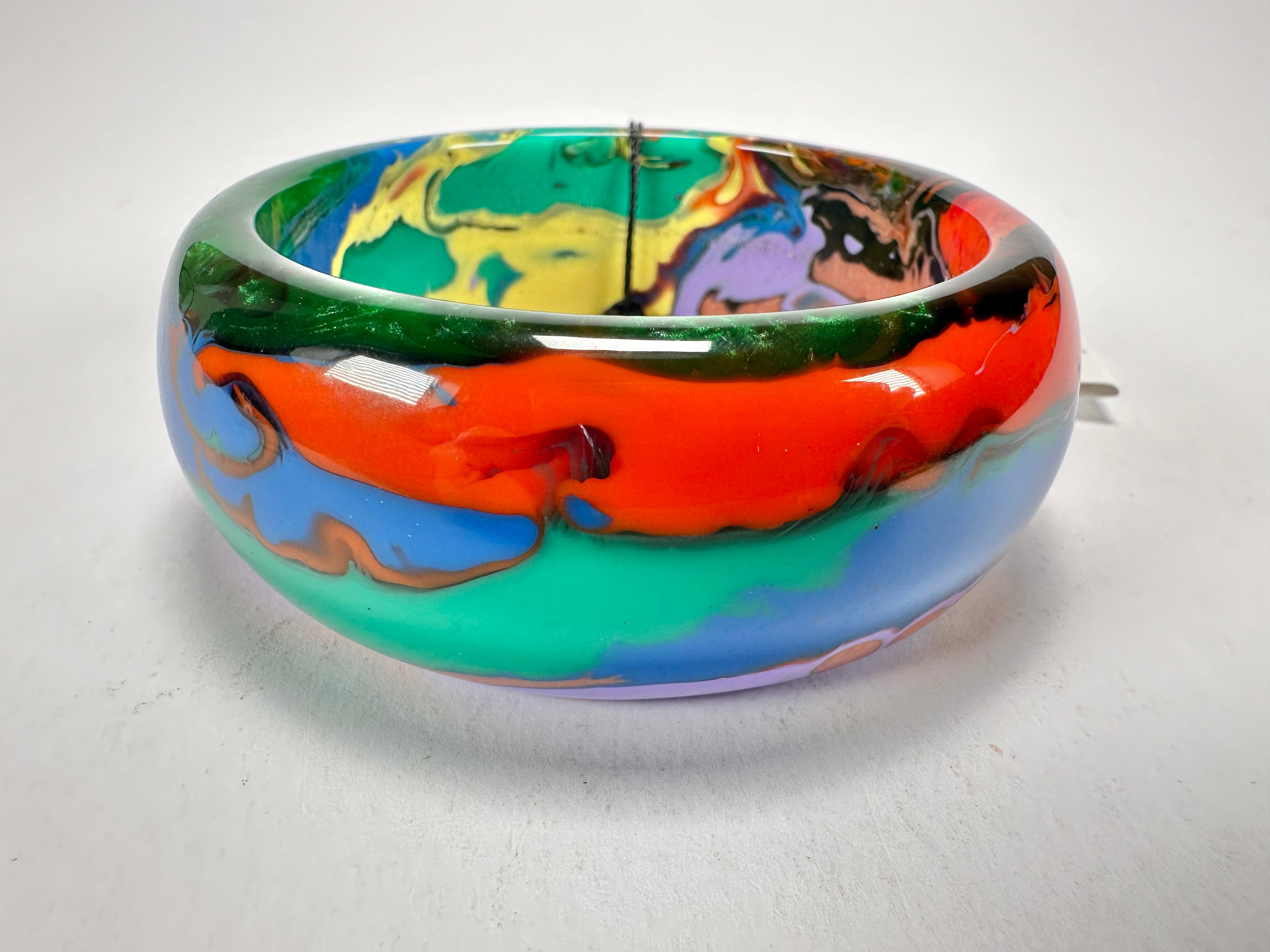 Sobral - Multi-Colour "PB34 Pollock" Resin Solid Bangle ( 002444 )