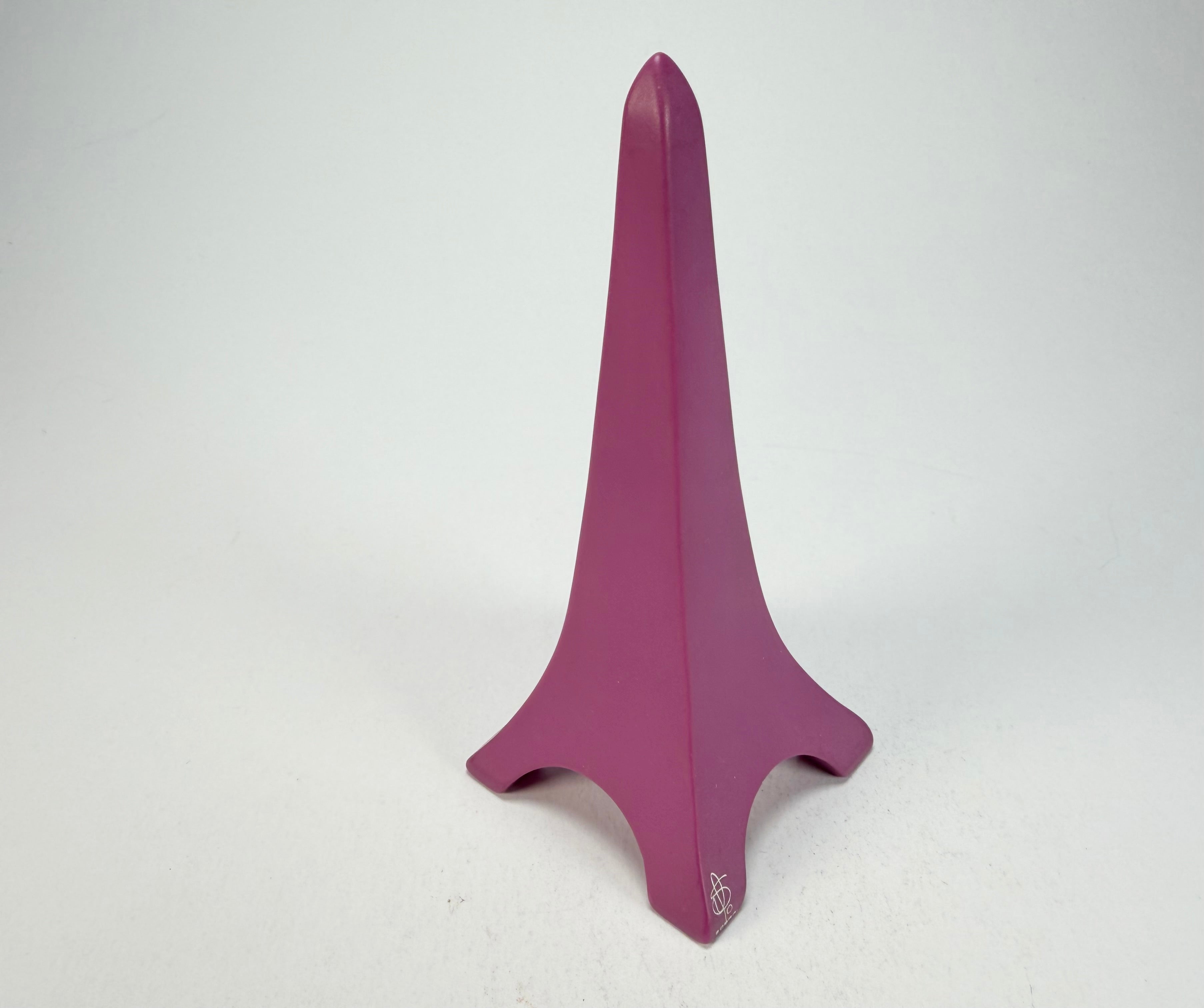 Sobral - Landmark "Eiffel Tower" Purple Medium 14cm Statue Ornament ( 000000 )