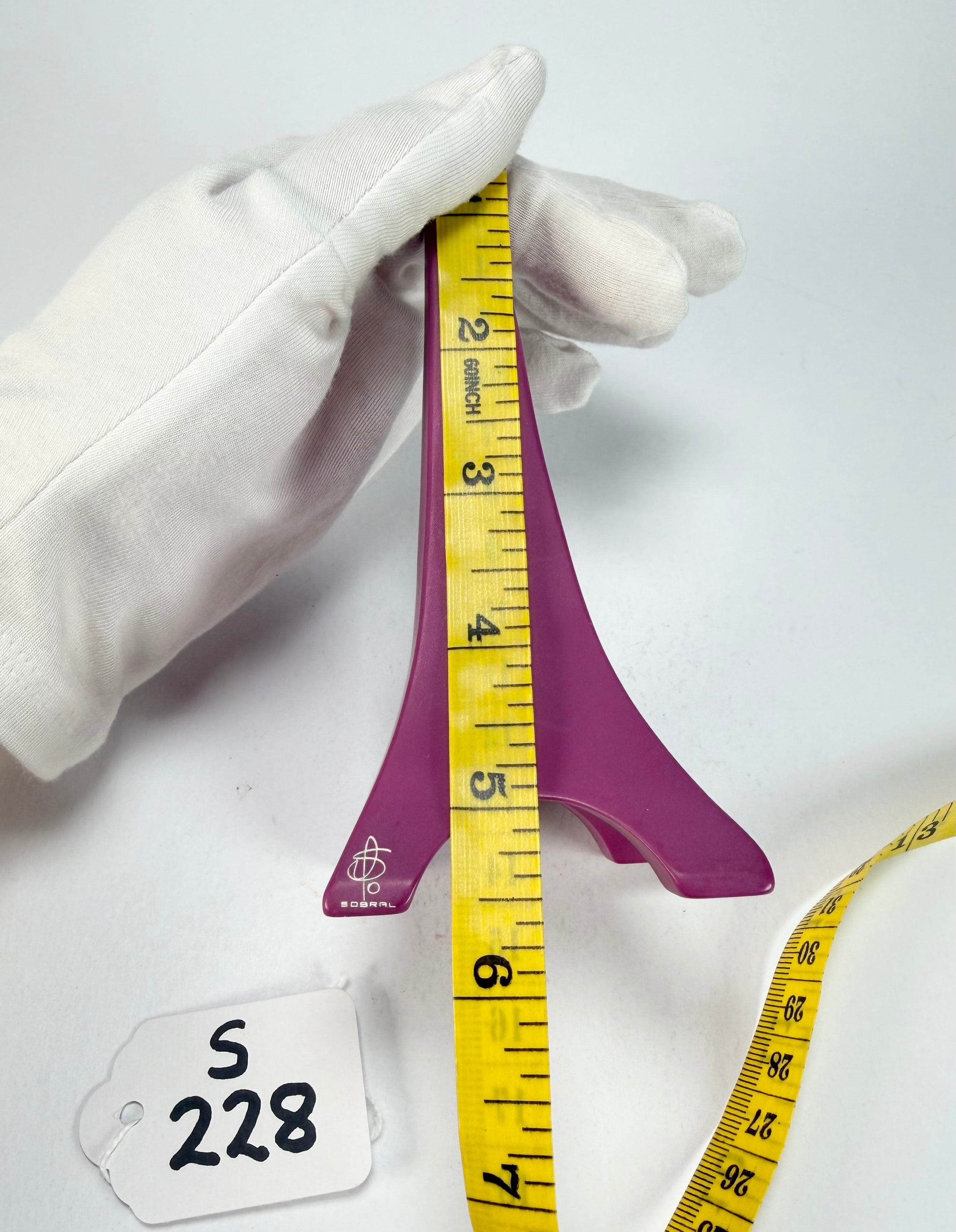 Sobral - Landmark "Eiffel Tower" Purple Medium 14cm Statue Ornament ( 000000 )