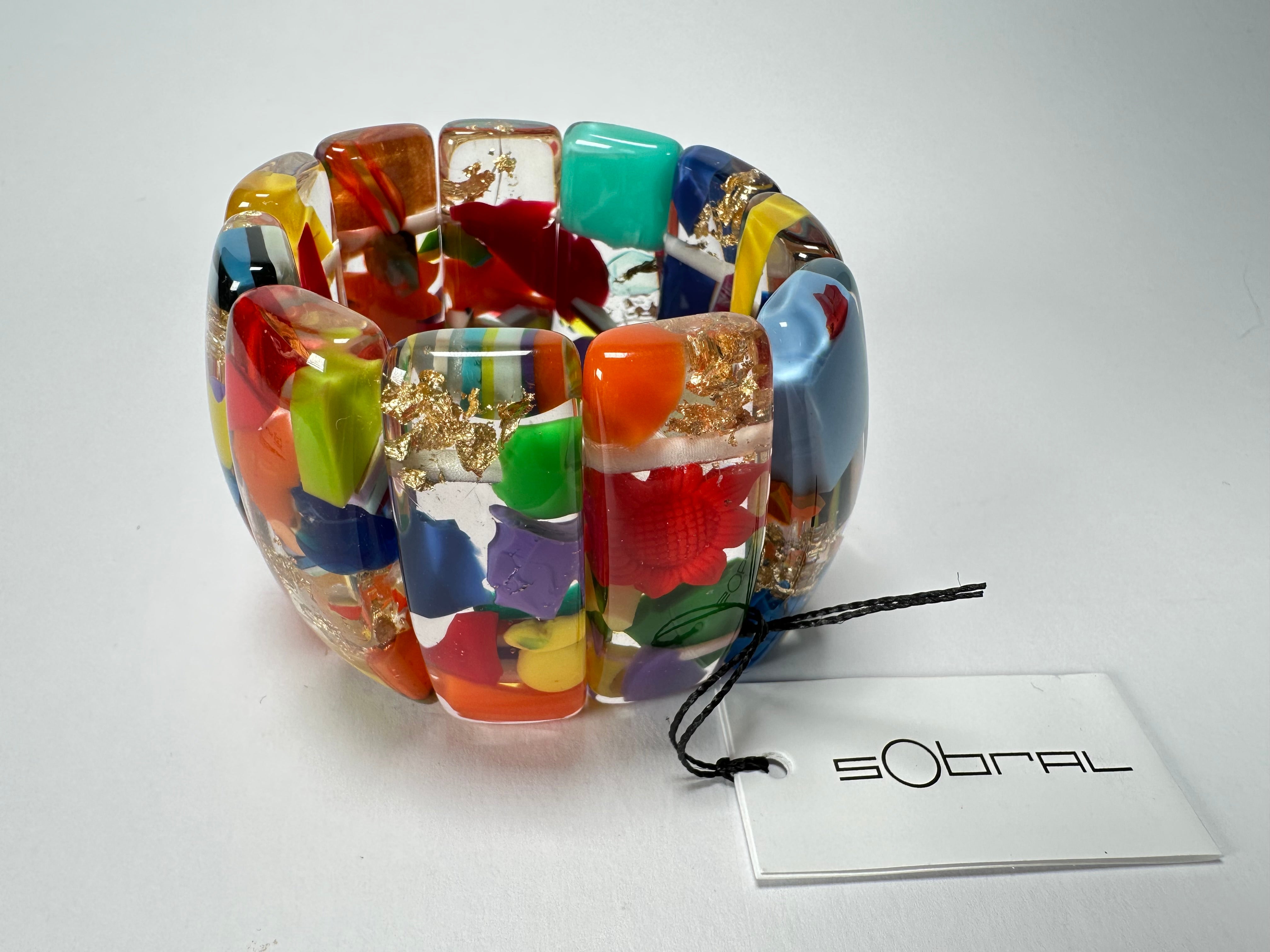 Sobral - Past Present "Sao Conrado" Elasticated Resin Bracelet ( 003283 )