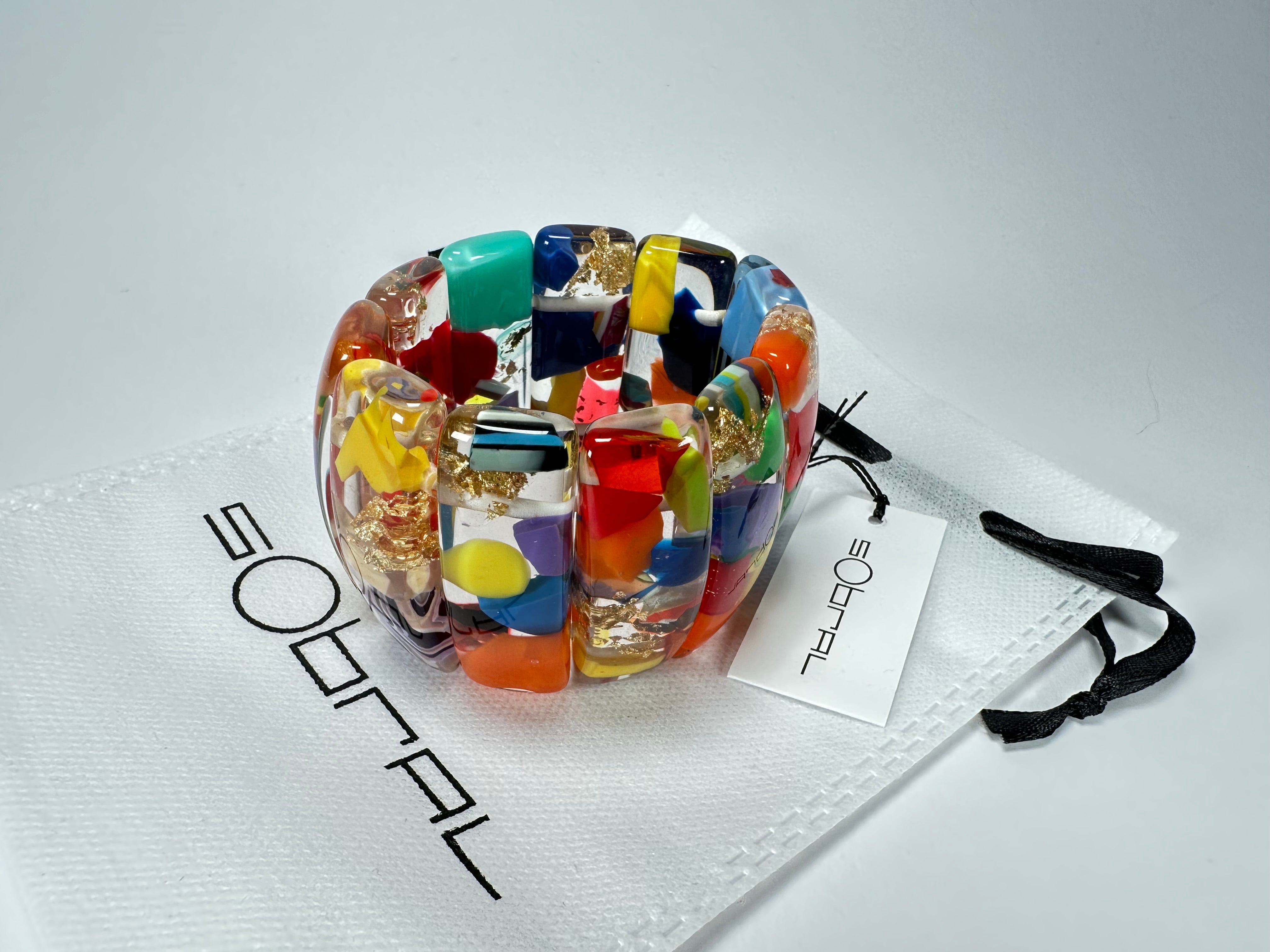 Sobral - Past Present "Sao Conrado" Elasticated Resin Bracelet ( 003283 )