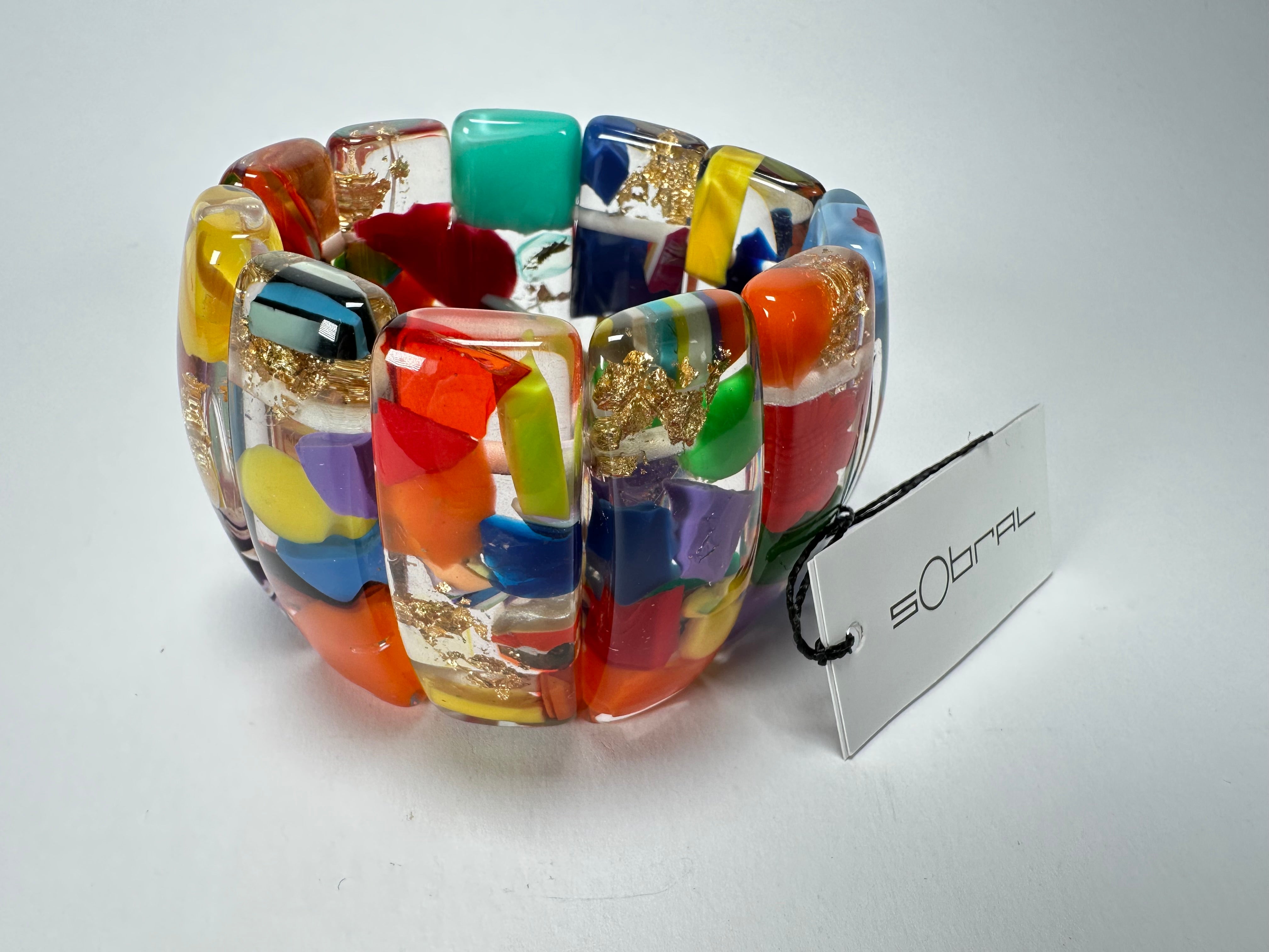 Sobral - Past Present "Sao Conrado" Elasticated Resin Bracelet ( 003283 )