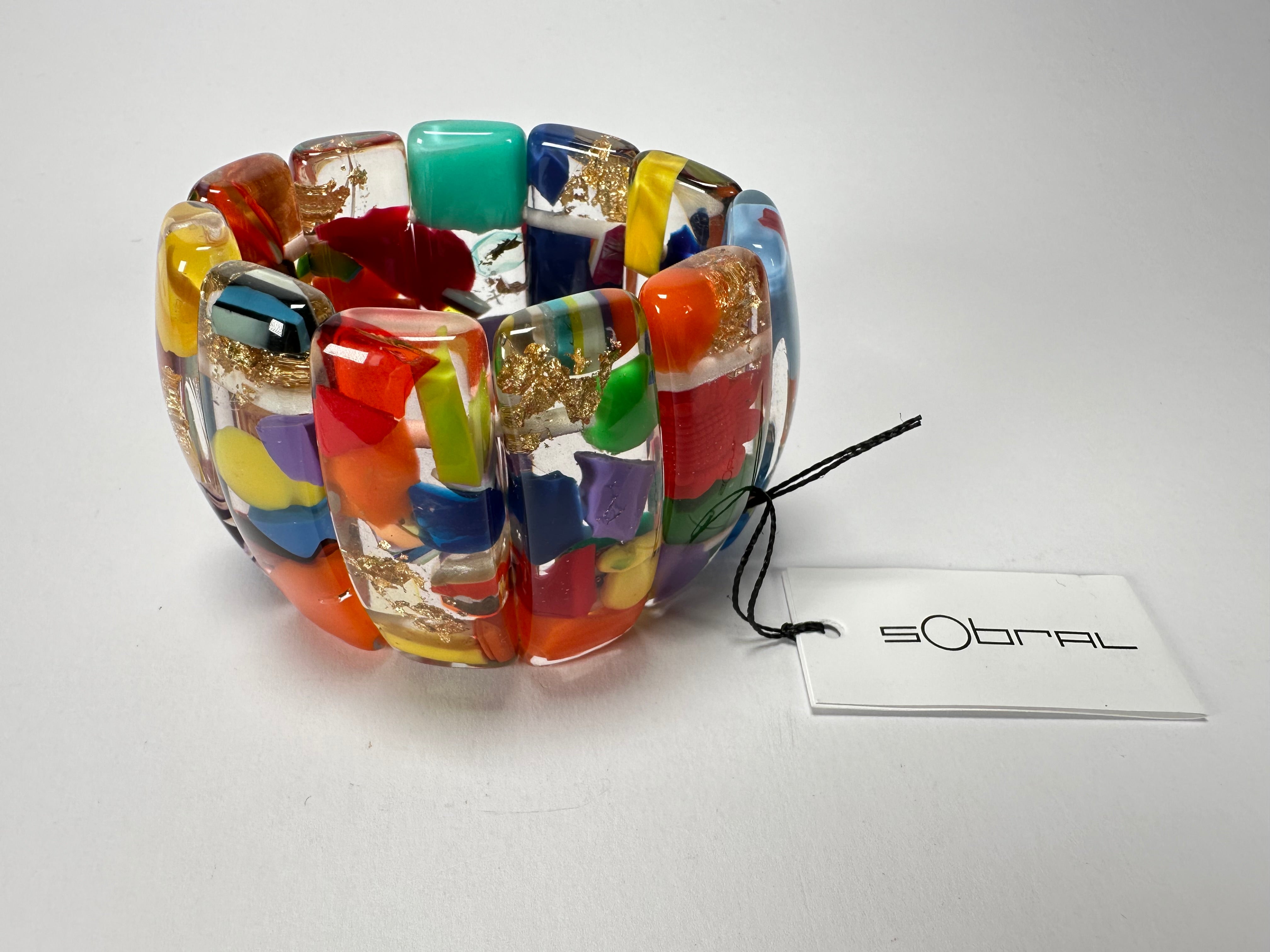 Sobral - Past Present "Sao Conrado" Elasticated Resin Bracelet ( 003283 )