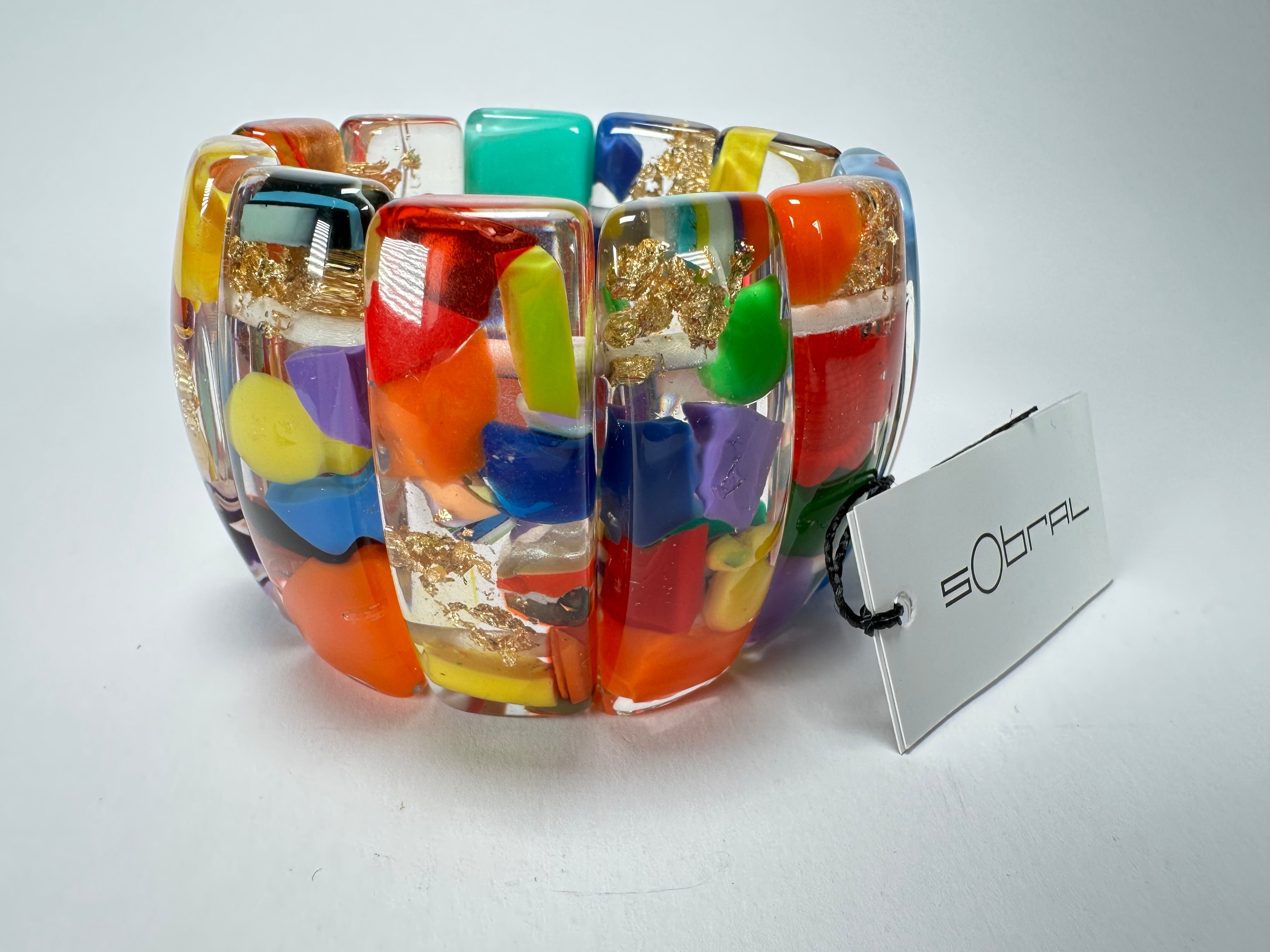Sobral - Past Present "Sao Conrado" Elasticated Resin Bracelet ( 003283 )