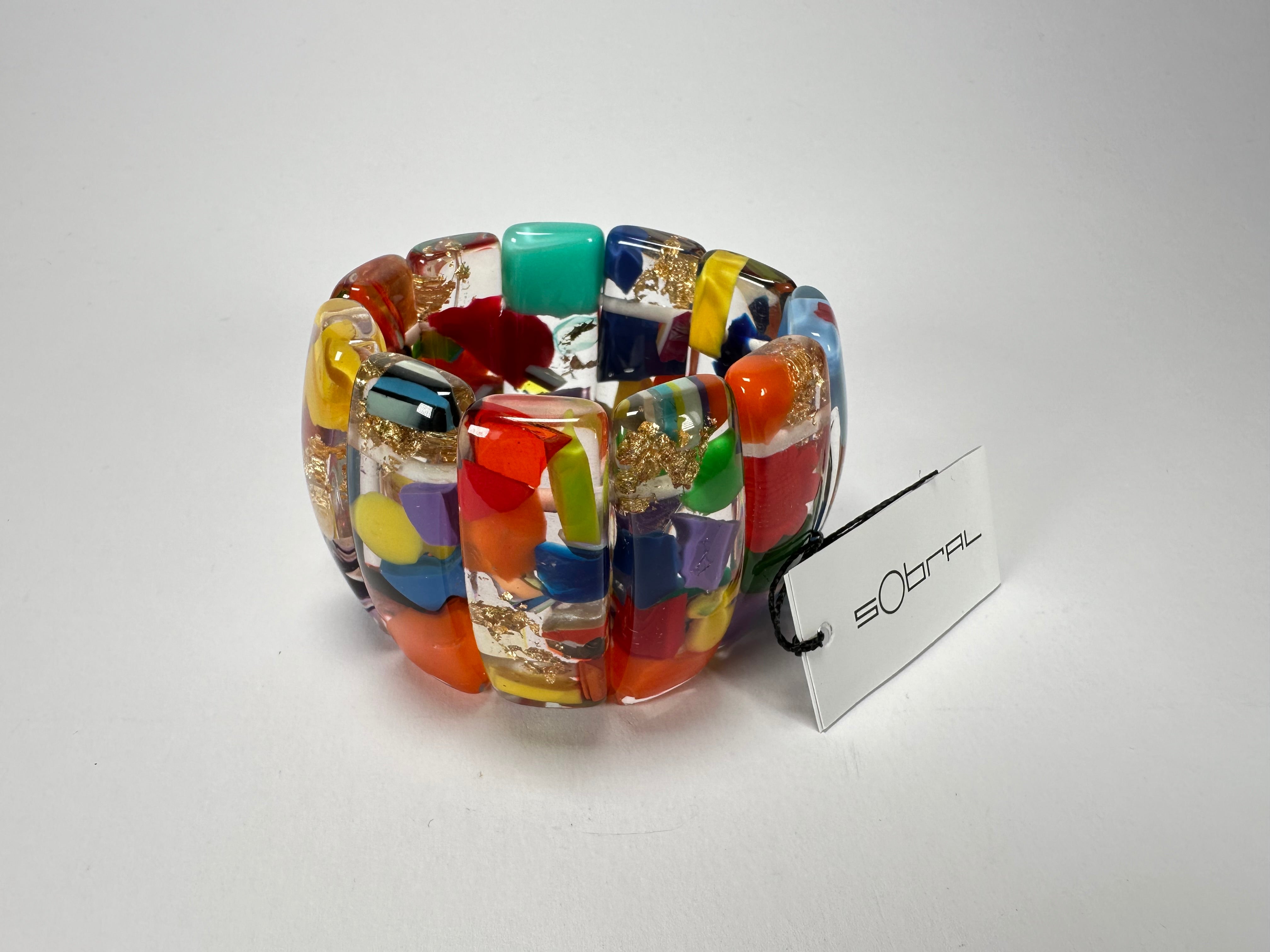 Sobral - Past Present "Sao Conrado" Elasticated Resin Bracelet ( 003283 )