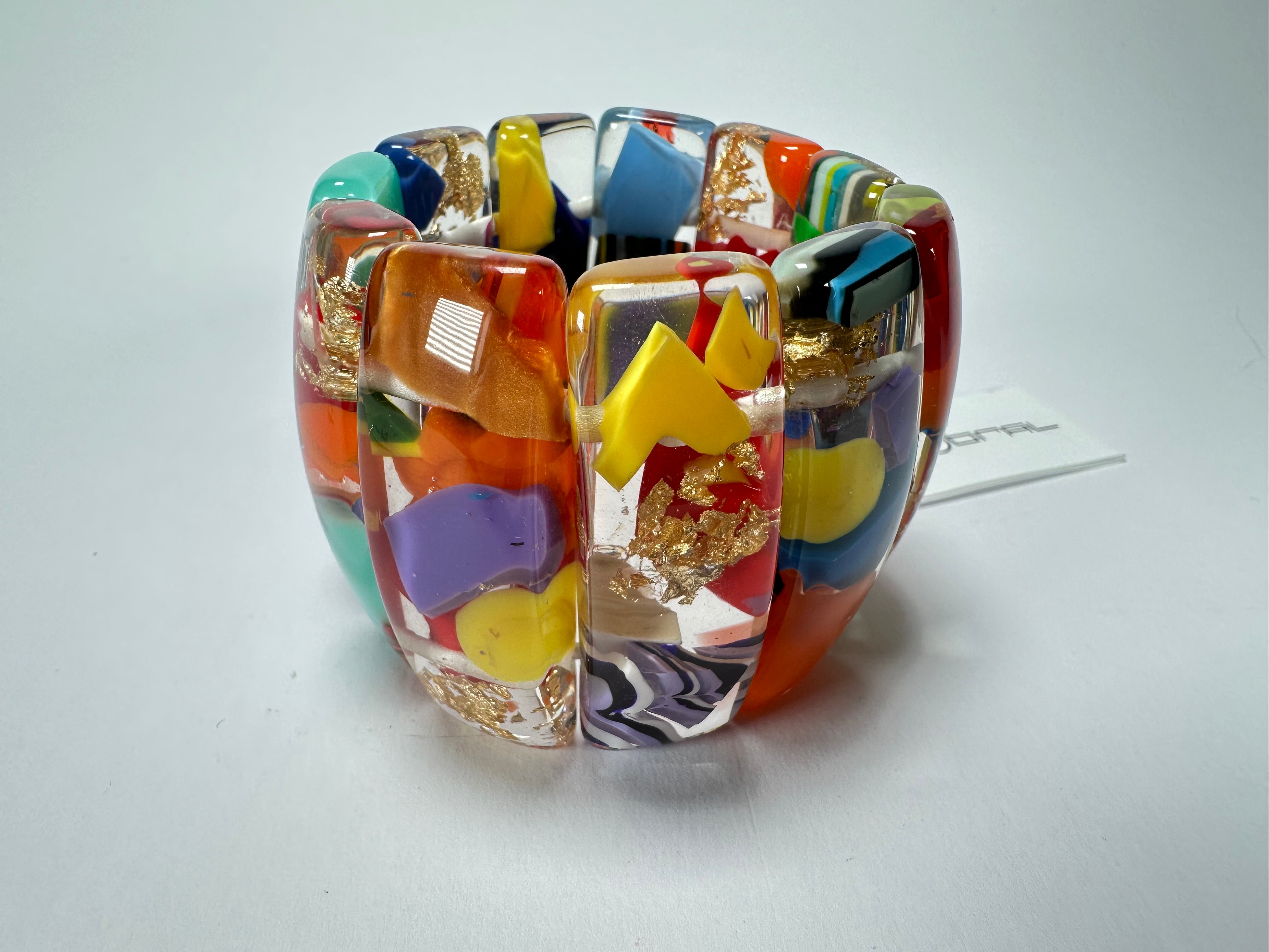 Sobral - Past Present "Sao Conrado" Elasticated Resin Bracelet ( 003283 )