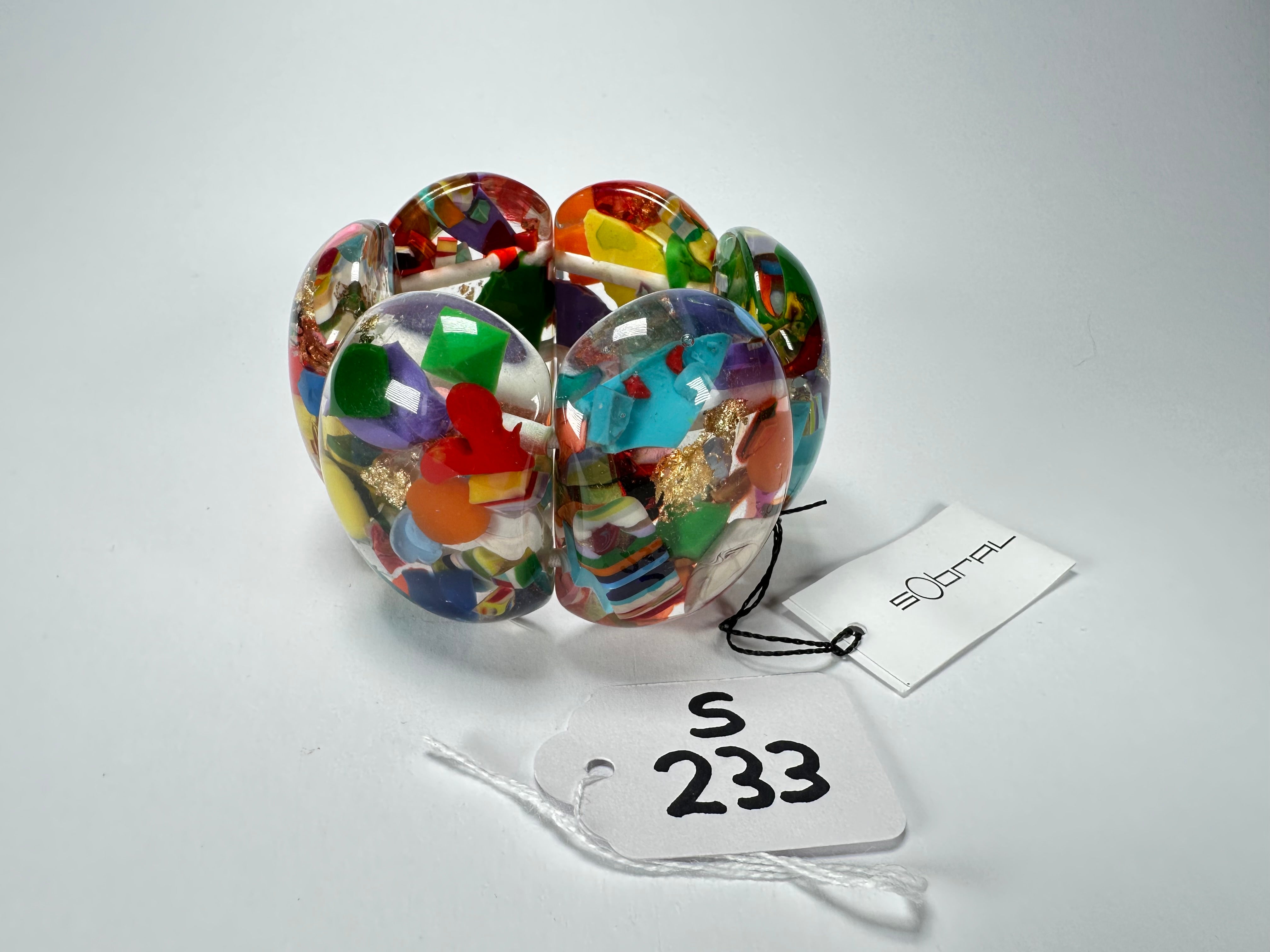 Sobral - Past Present "Leme" Elasticated Resin Bracelet ( 003274 )