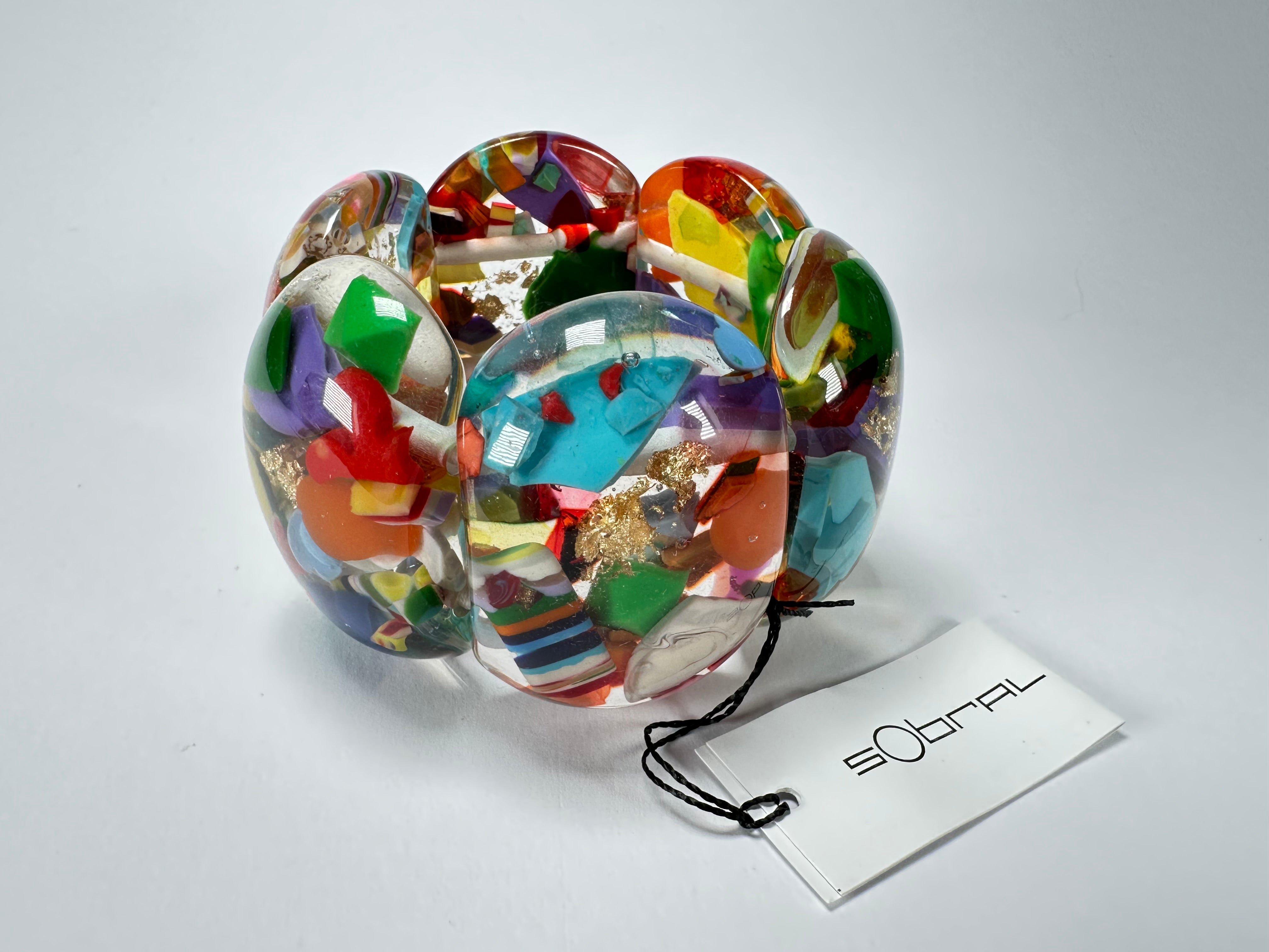 Sobral - Past Present "Leme" Elasticated Resin Bracelet ( 003274 )