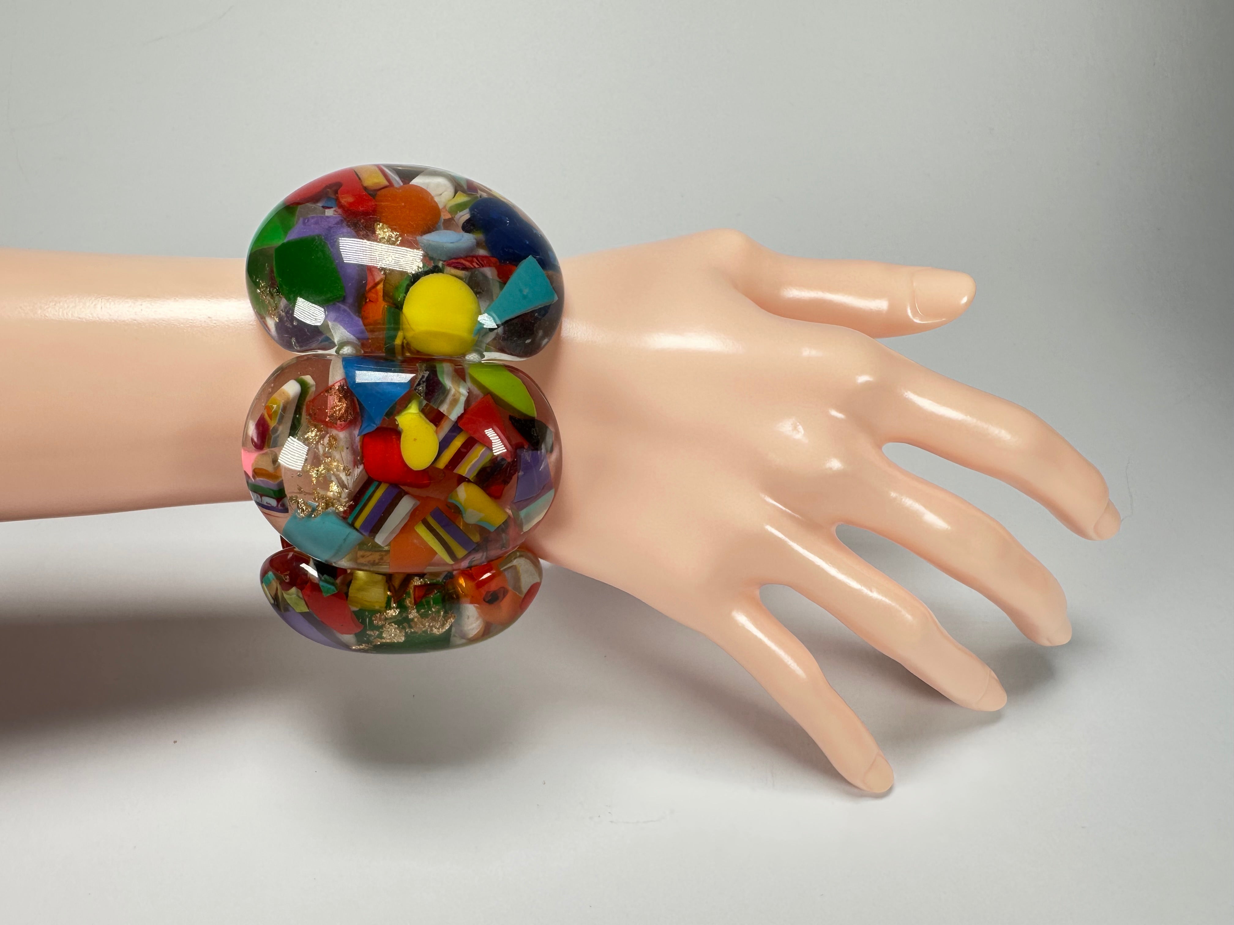 Sobral - Past Present "Leme" Elasticated Resin Bracelet ( 003274 )