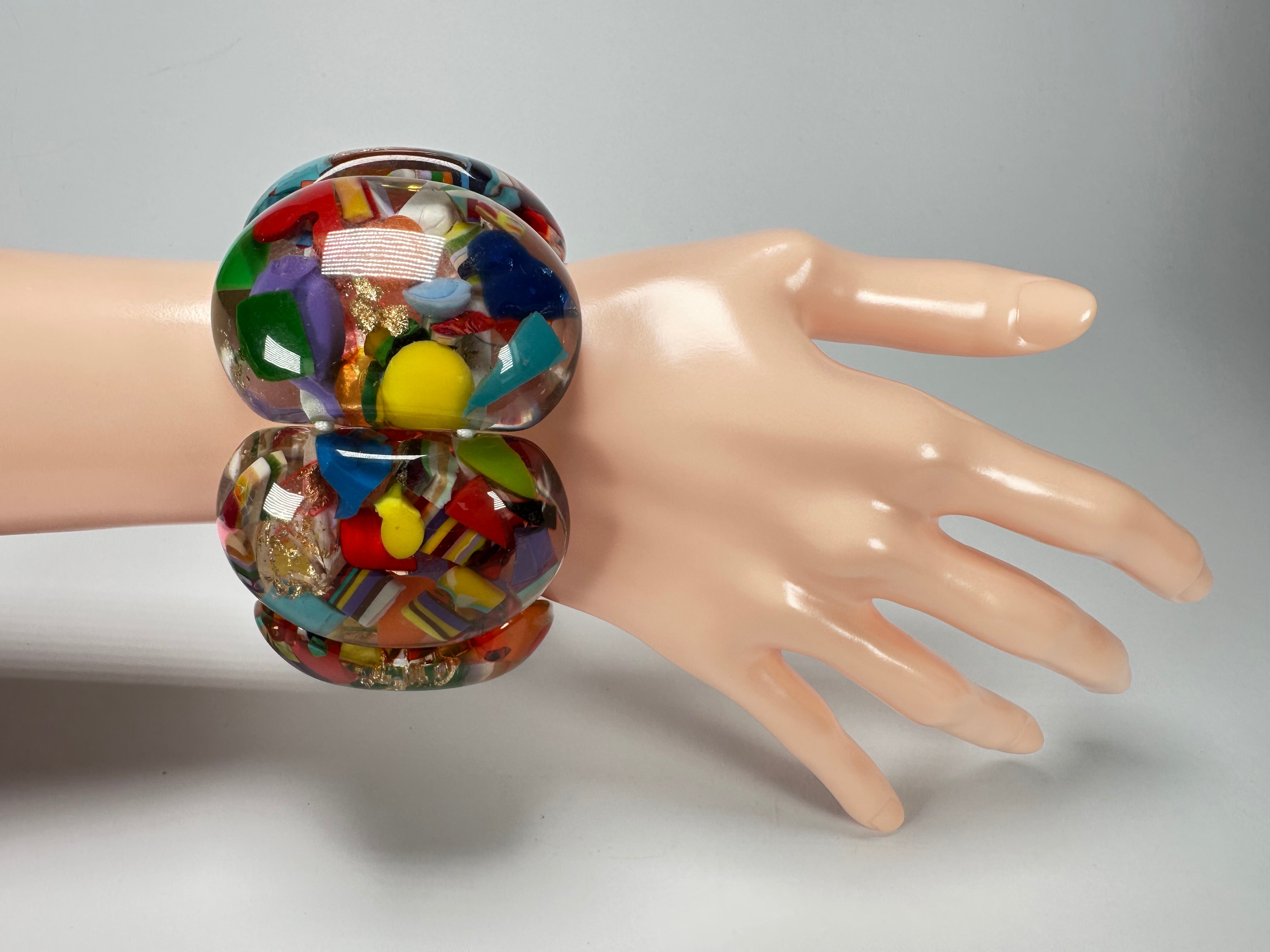 Sobral - Past Present "Leme" Elasticated Resin Bracelet ( 003274 )