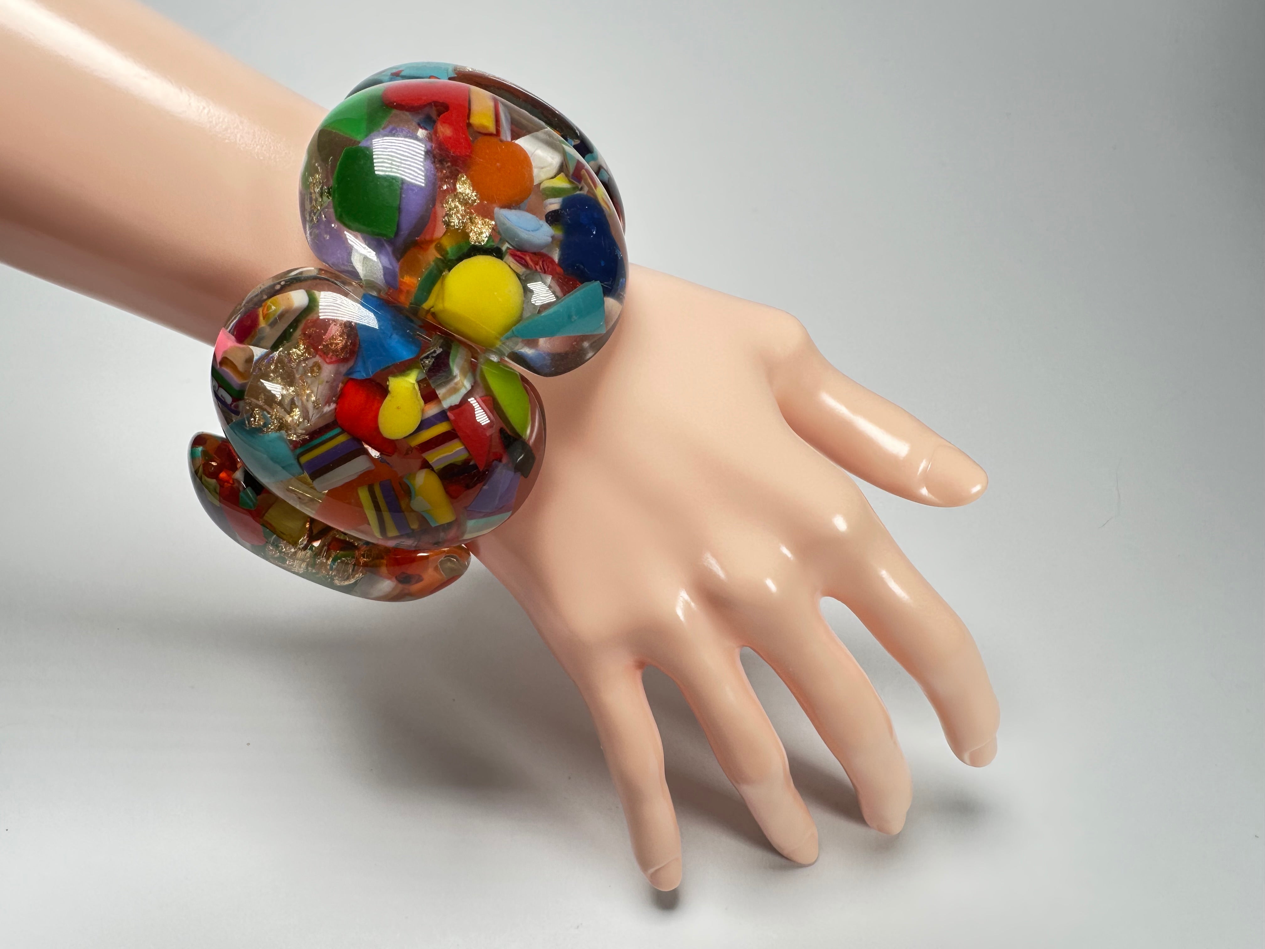 Sobral - Past Present "Leme" Elasticated Resin Bracelet ( 003274 )