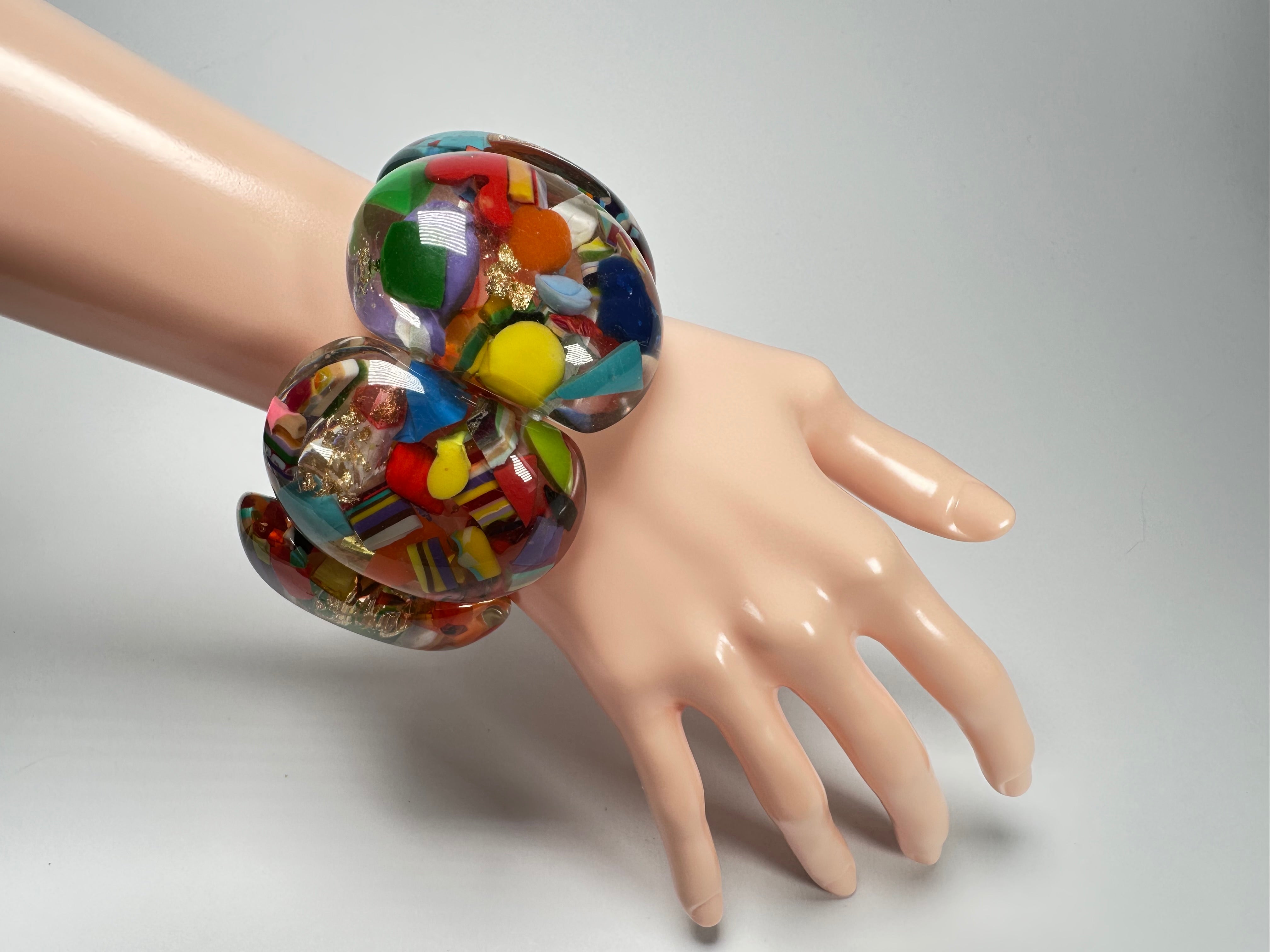 Sobral - Past Present "Leme" Elasticated Resin Bracelet ( 003274 )