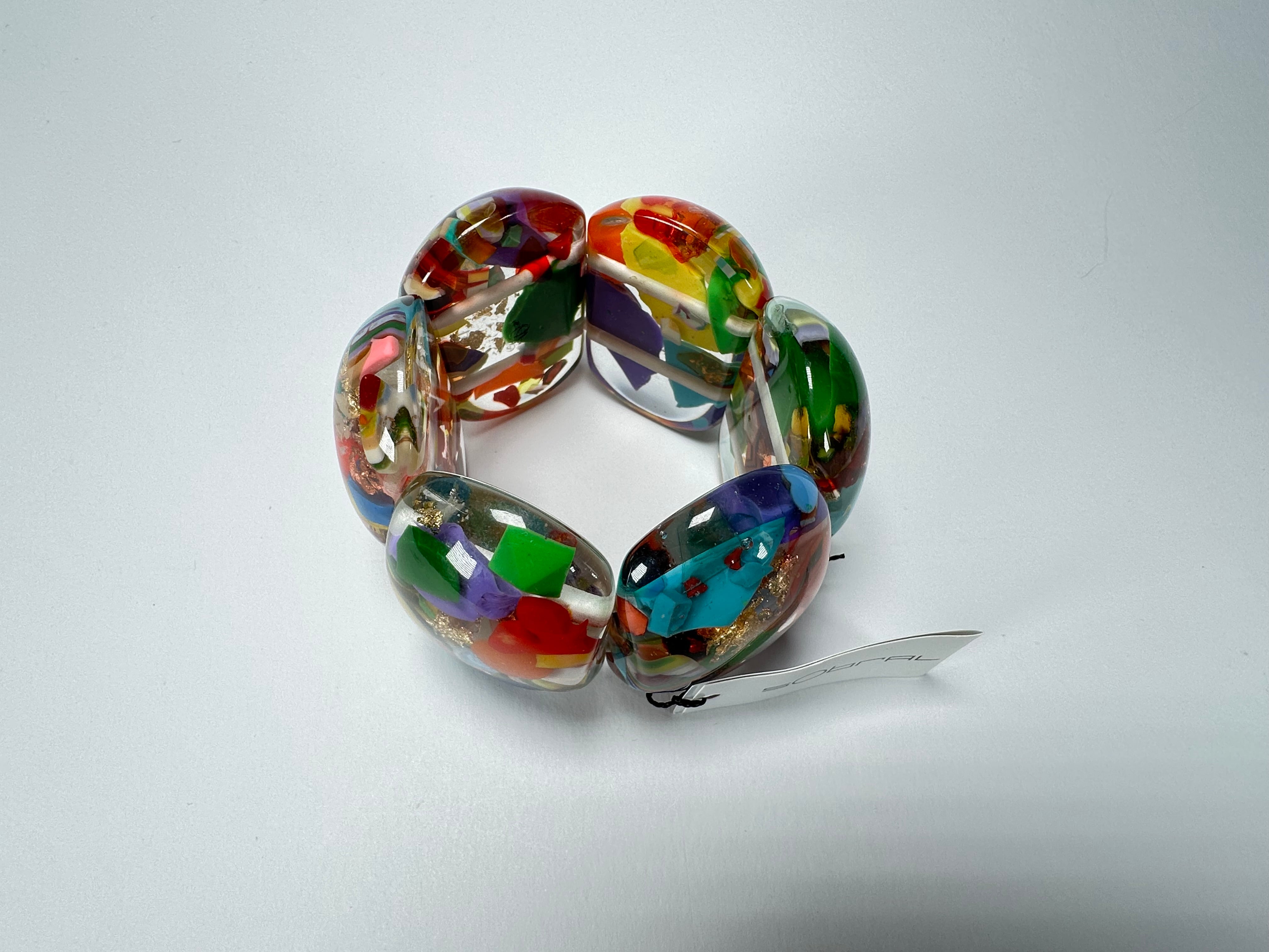 Sobral - Past Present "Leme" Elasticated Resin Bracelet ( 003274 )