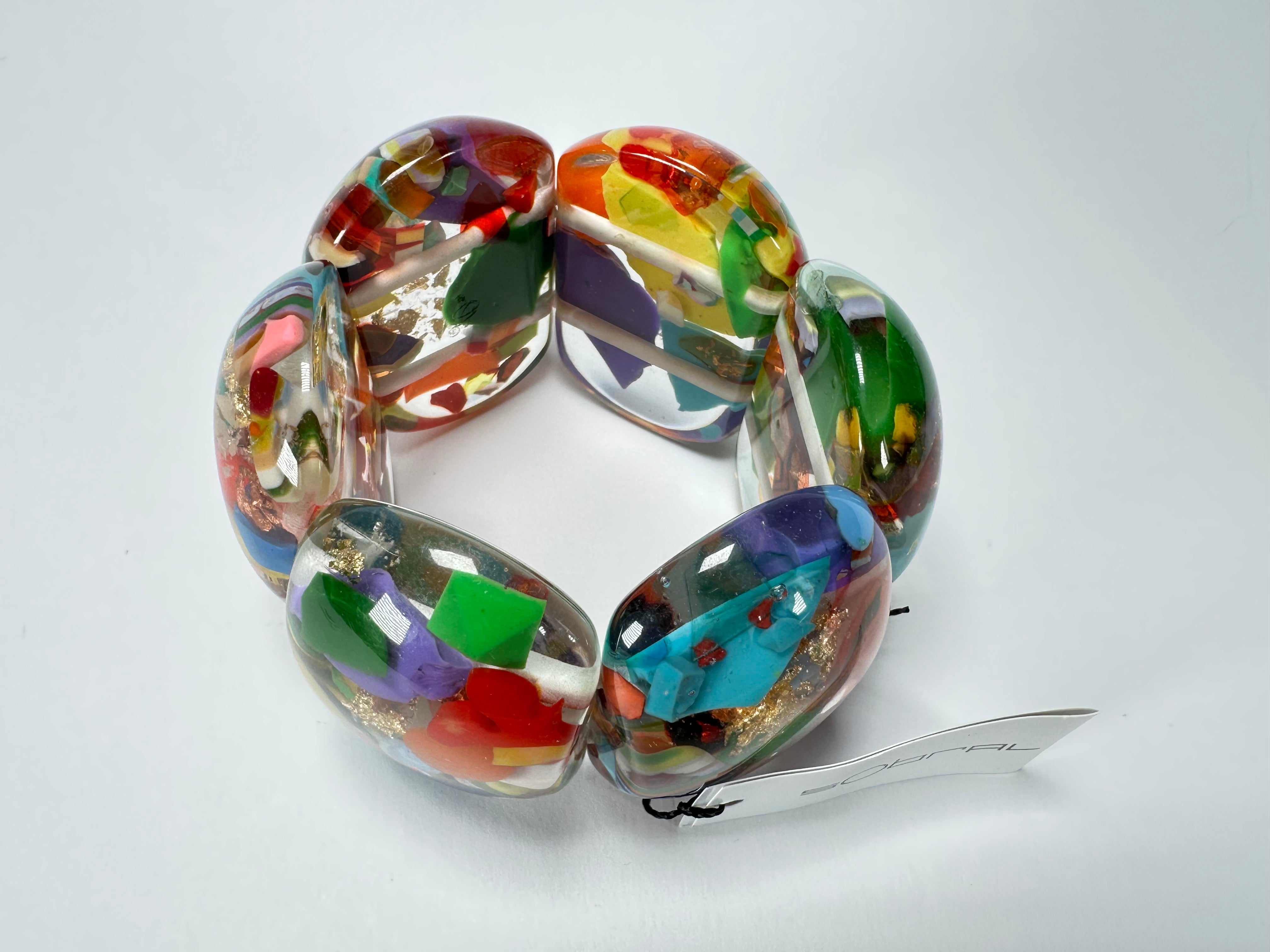 Sobral - Past Present "Leme" Elasticated Resin Bracelet ( 003274 )