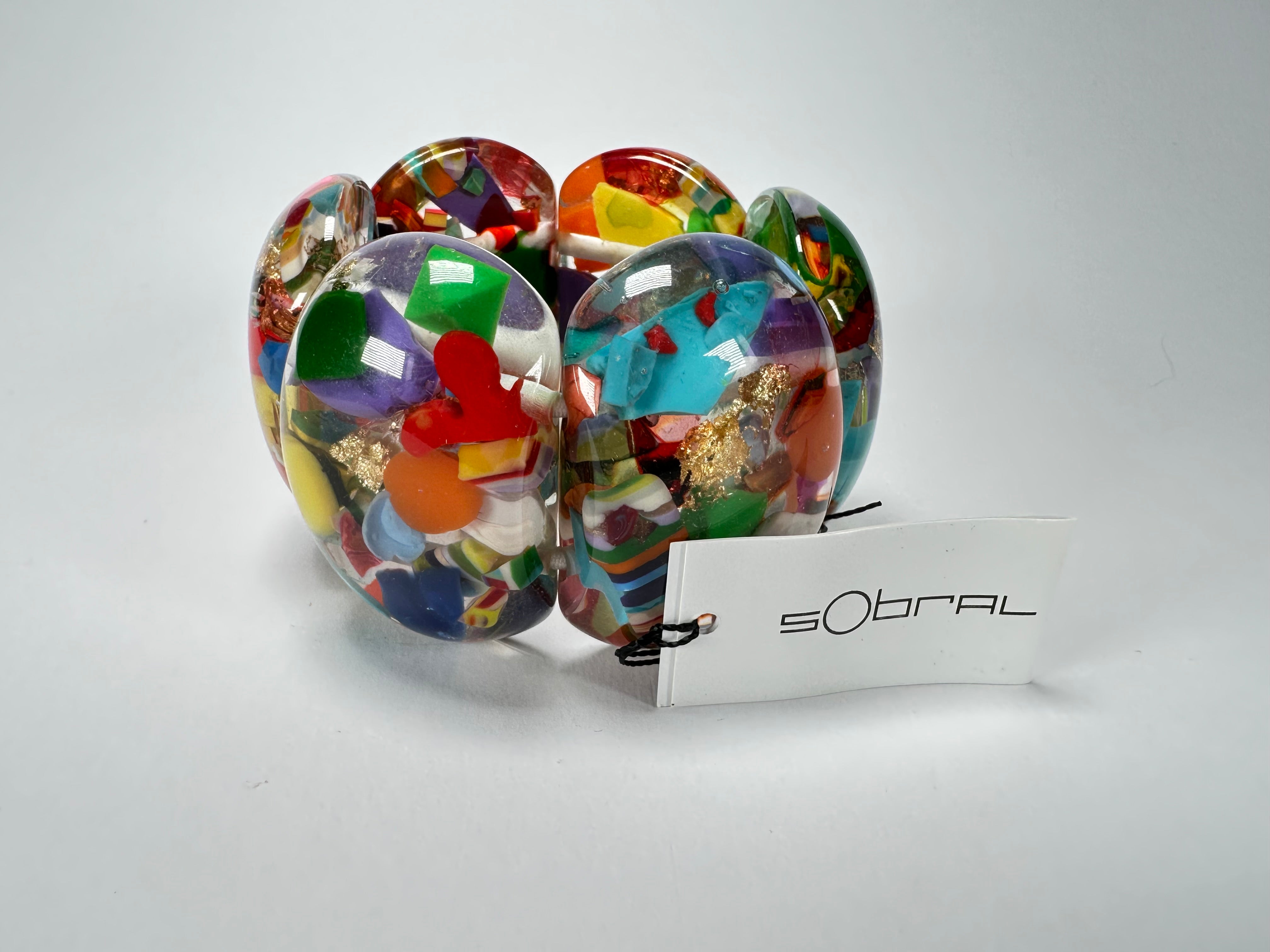 Sobral - Past Present "Leme" Elasticated Resin Bracelet ( 003274 )