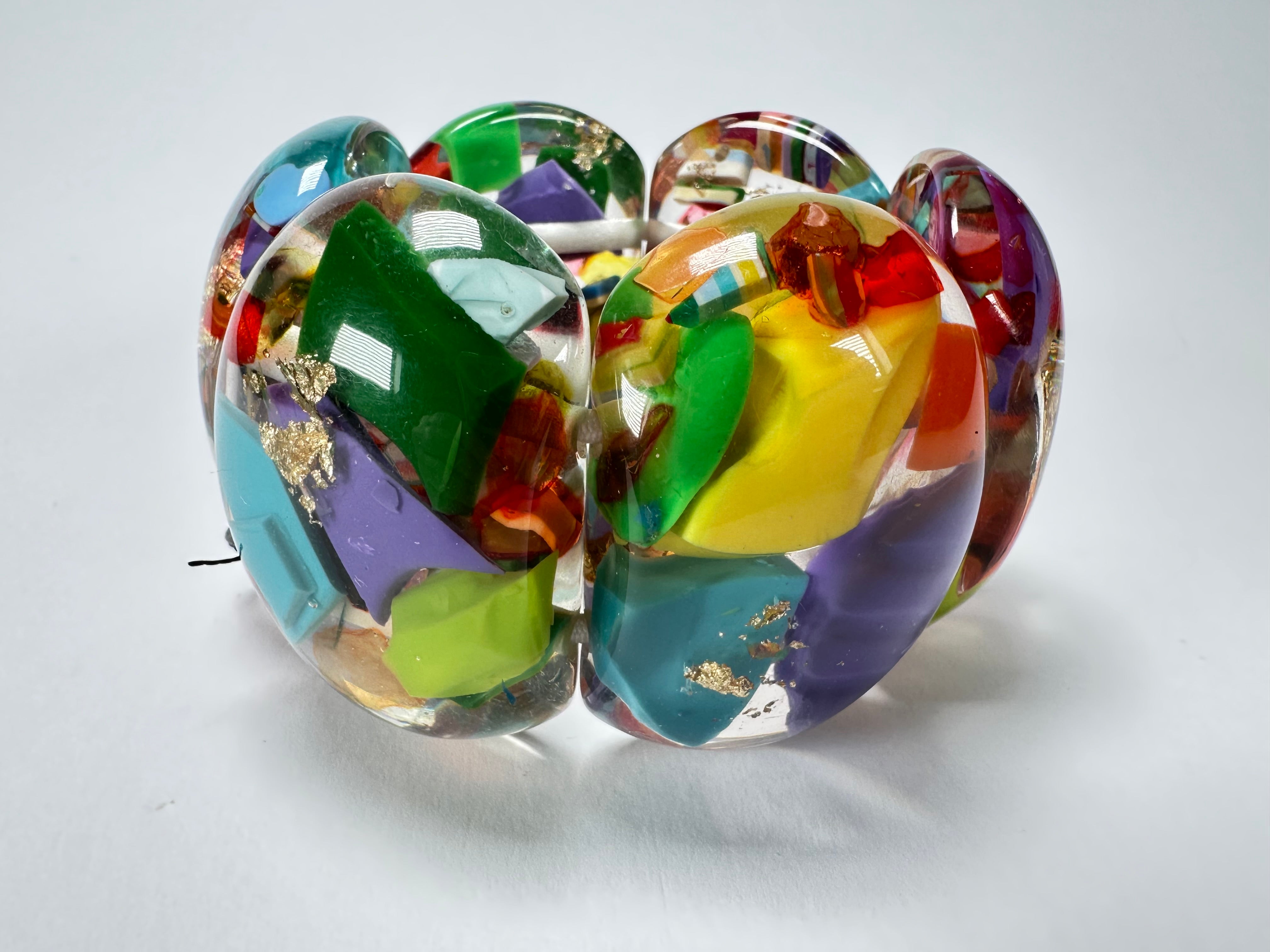 Sobral - Past Present "Leme" Elasticated Resin Bracelet ( 003274 )