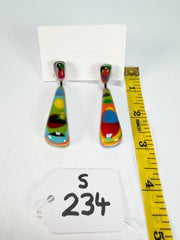Sobral - Multi-Colour "Gleine" K.Polido Resin Earrings ( 004502 )