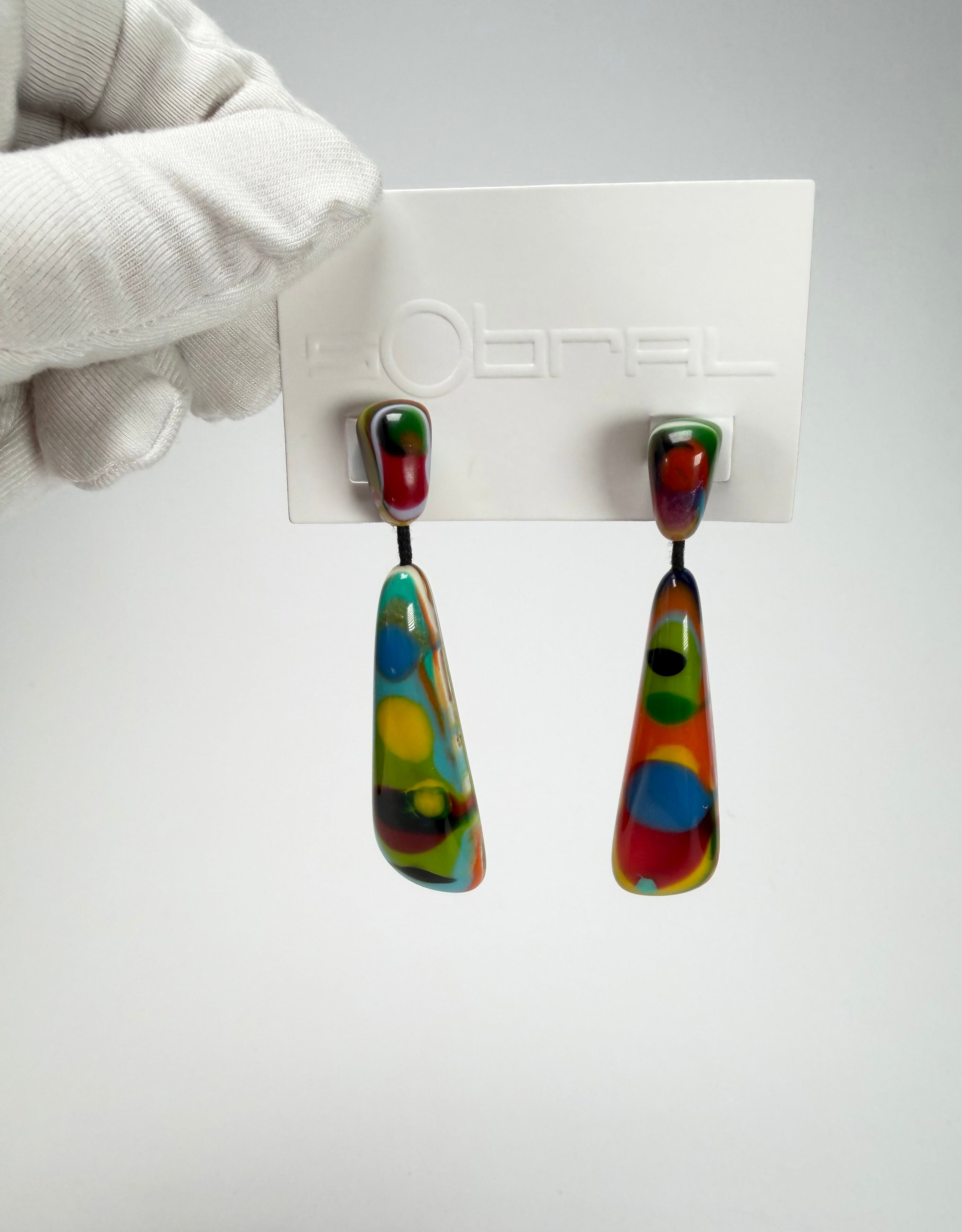 Sobral - Multi-Colour "Gleine" K.Polido Resin Earrings ( 004502 )