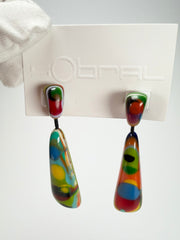 Sobral - Multi-Colour "Gleine" K.Polido Resin Earrings ( 004502 )
