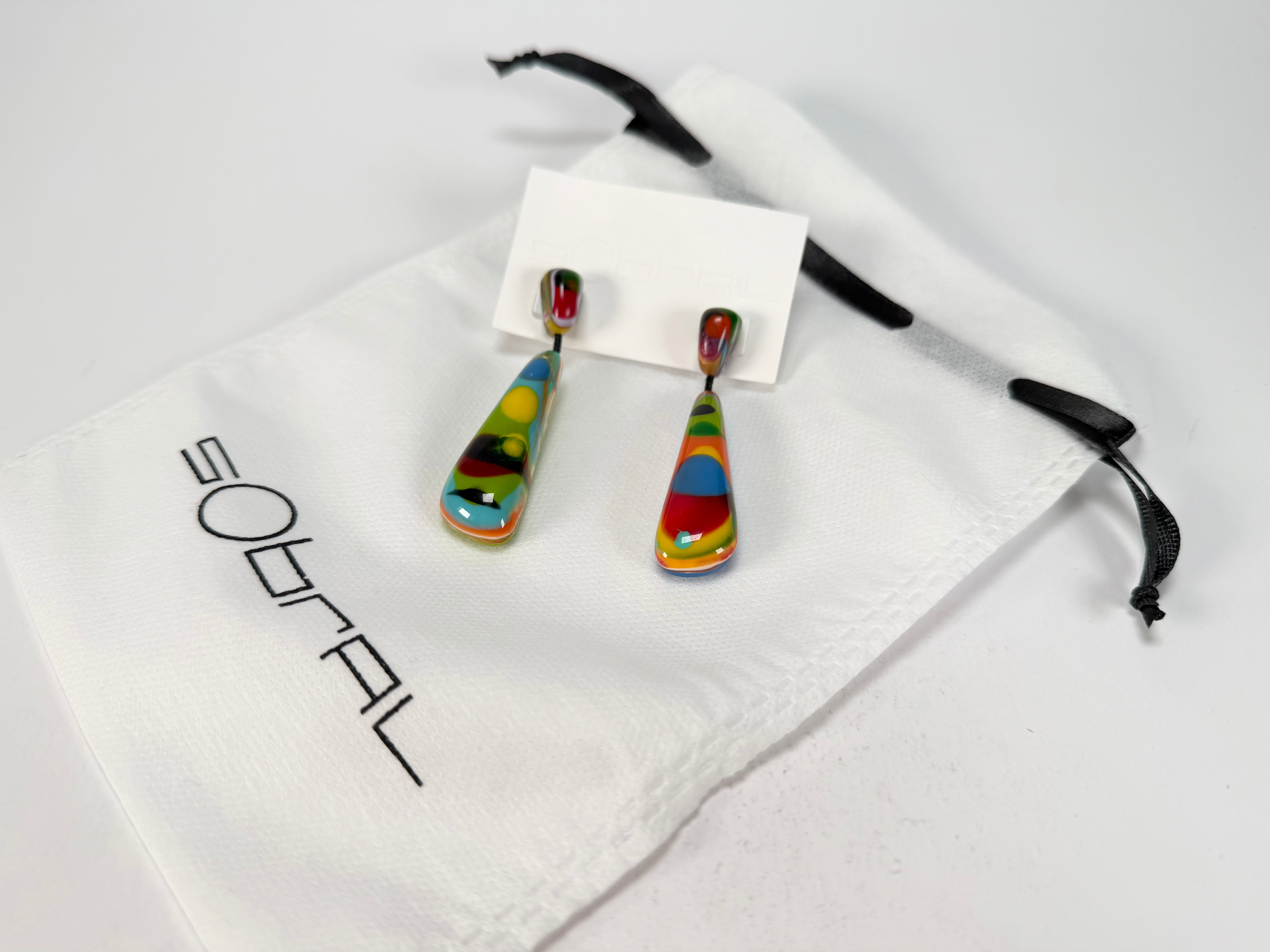 Sobral - Multi-Colour "Gleine" K.Polido Resin Earrings ( 004502 )