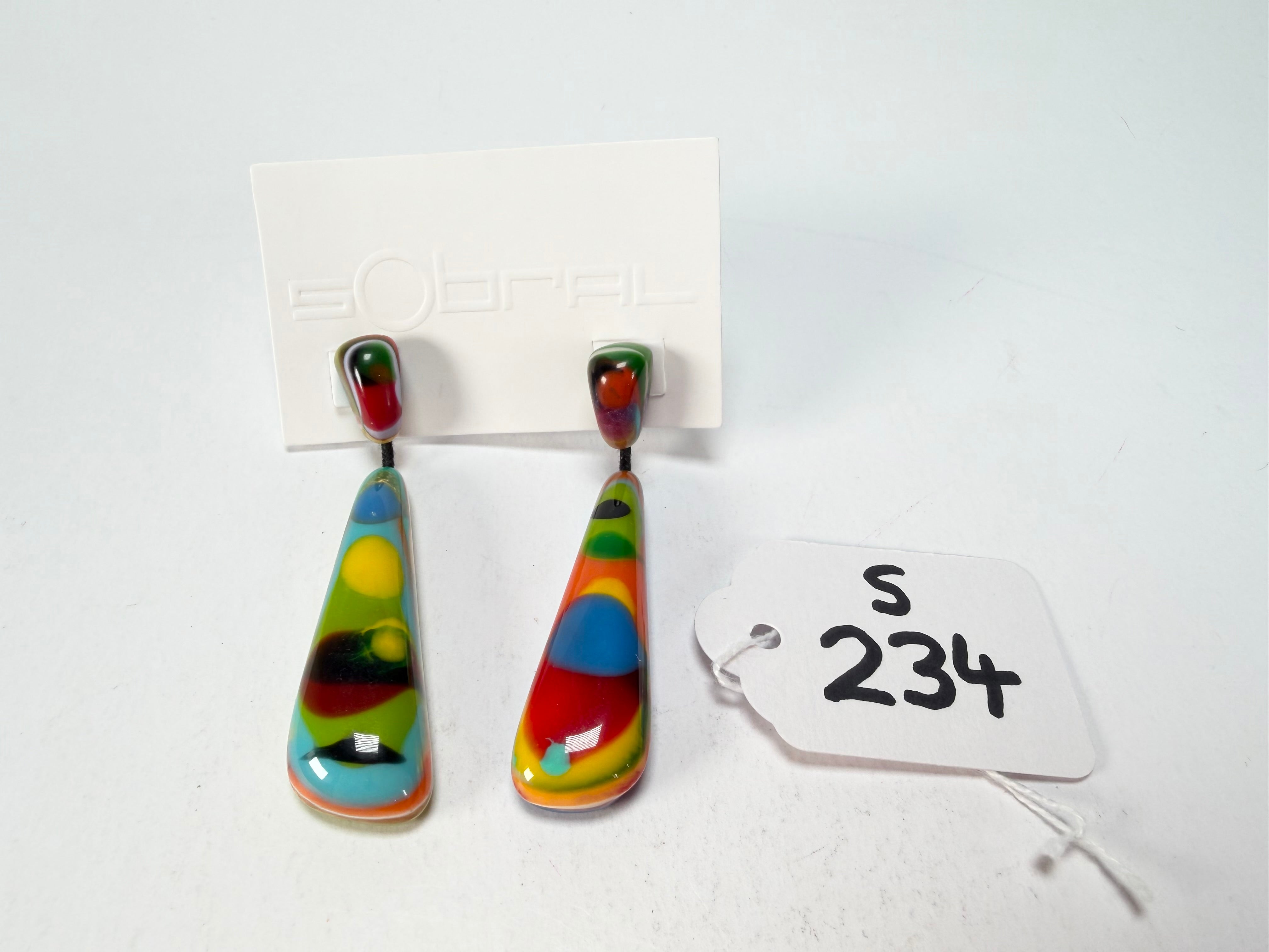 Sobral - Multi-Colour "Gleine" K.Polido Resin Earrings ( 004502 )