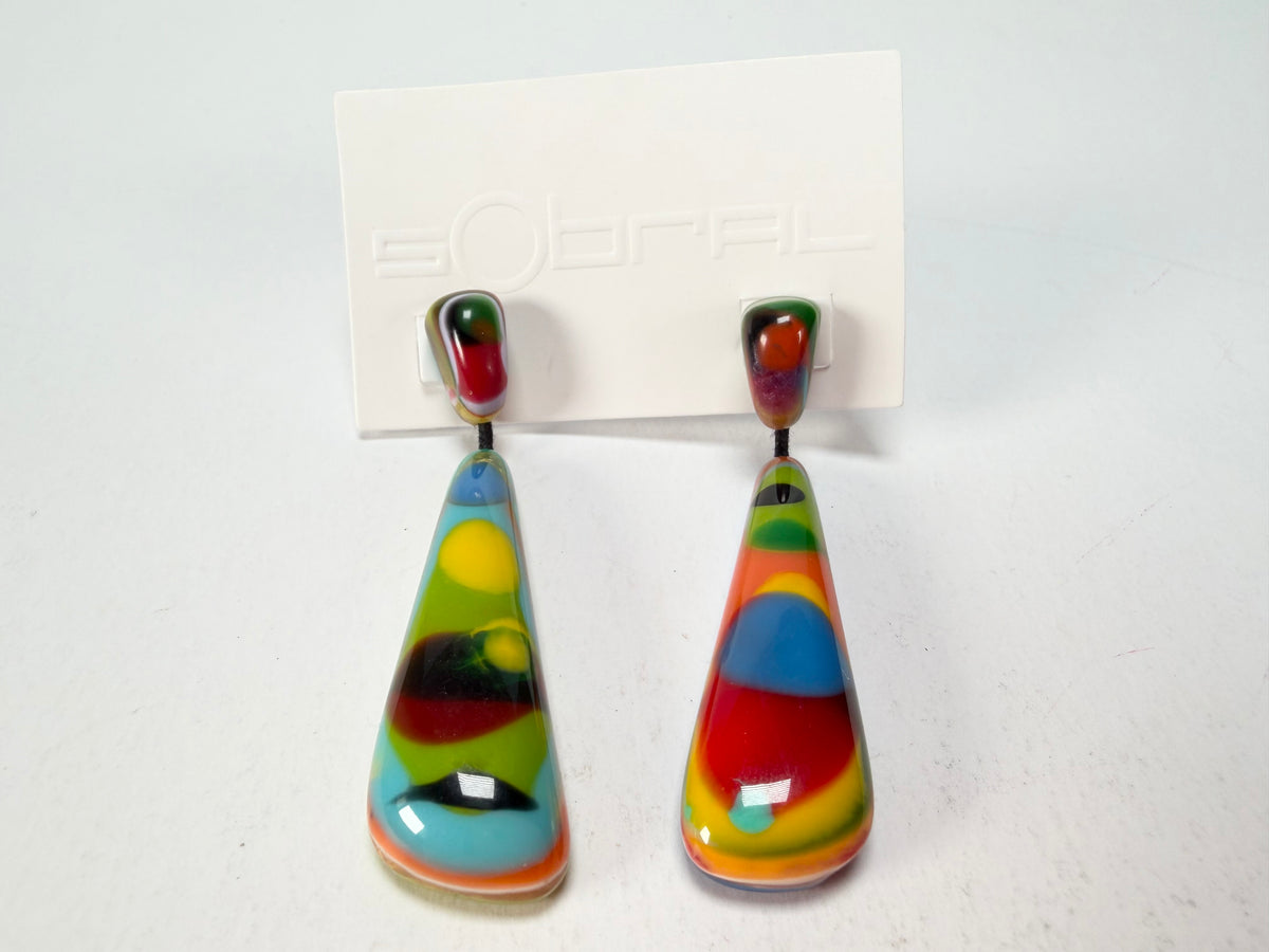 Sobral - Multi-Colour "Gleine" K.Polido Resin Earrings ( 004502 )