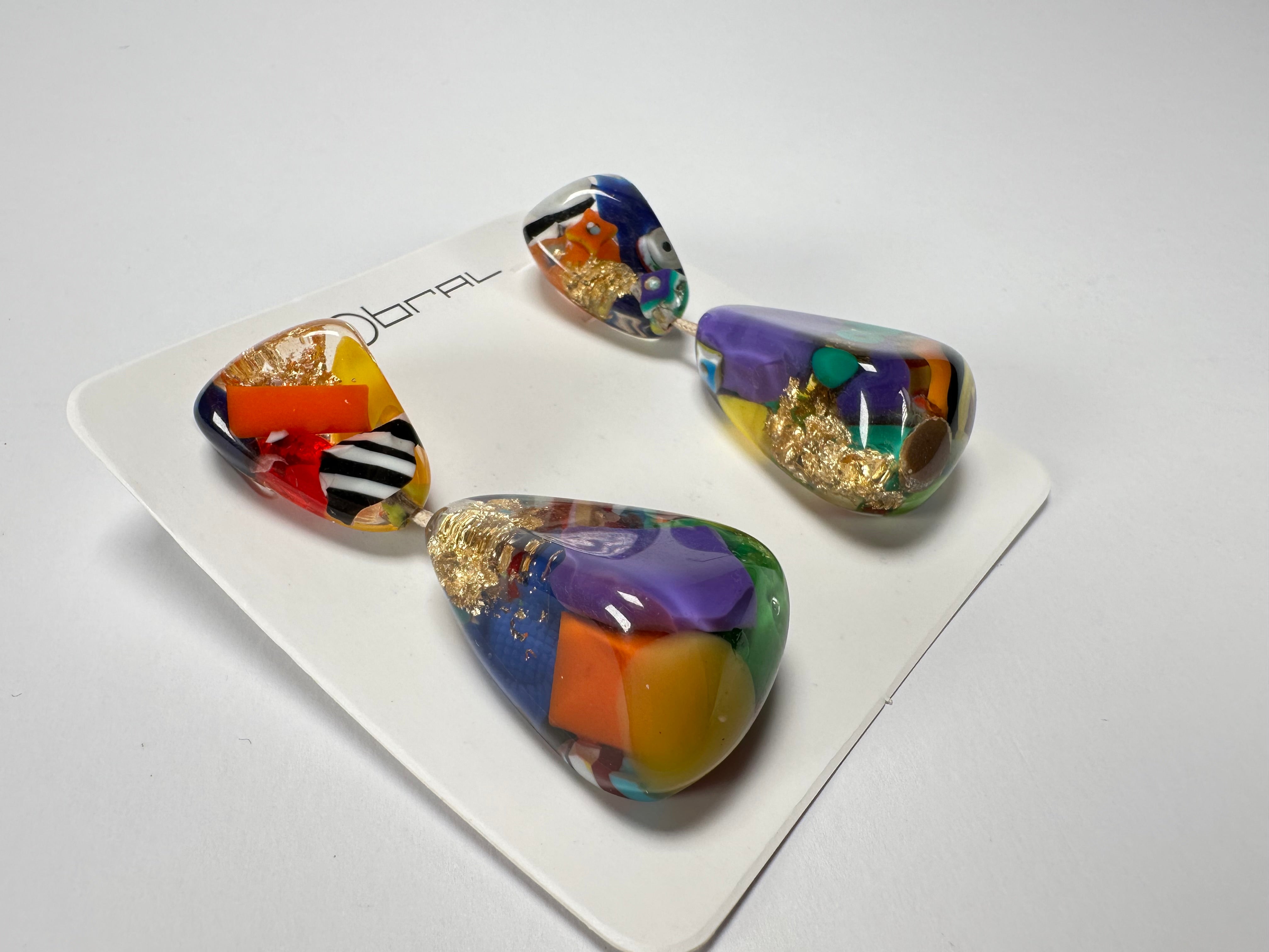 Sobral - Past Present "Duplo Sentido" Resin Earrings ( 003601 )