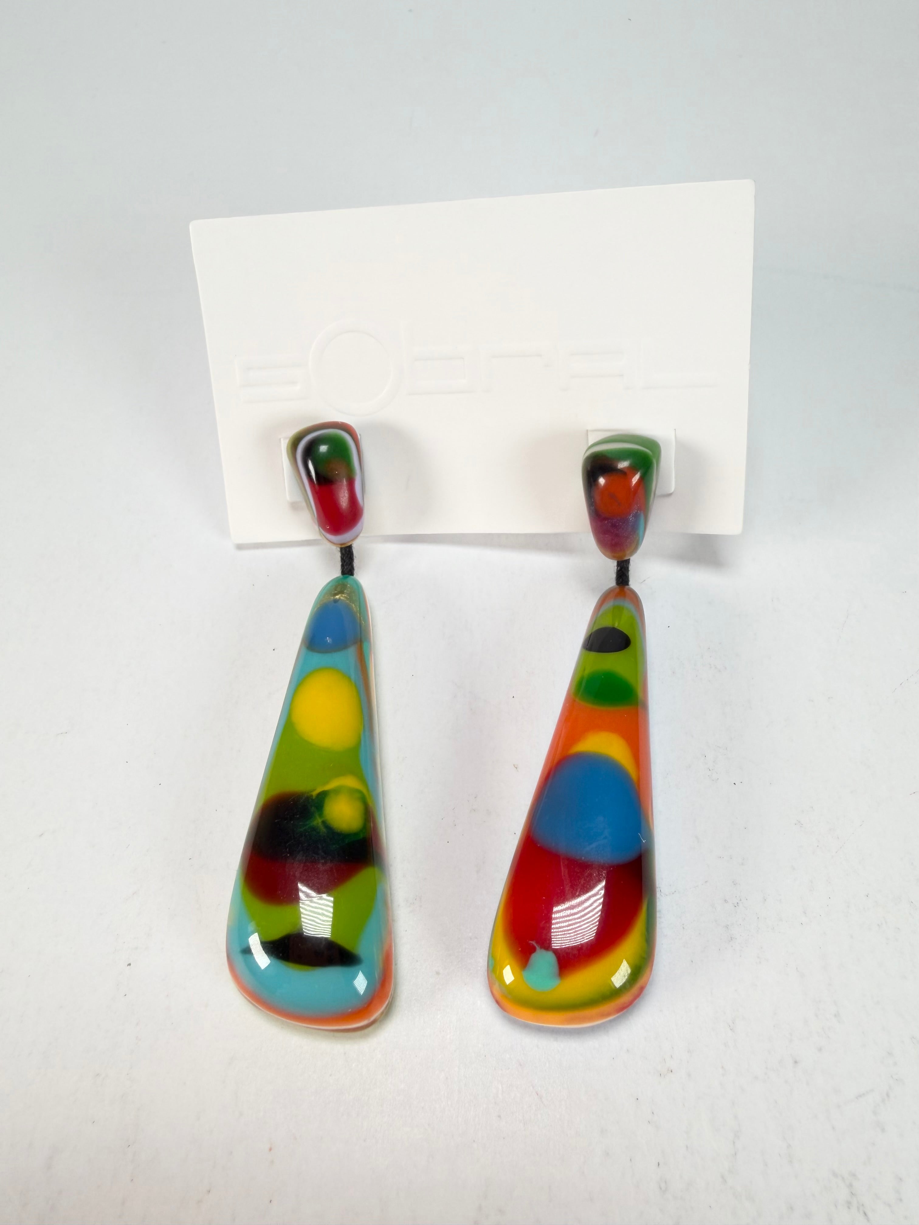 Sobral - Multi-Colour "Gleine" K.Polido Resin Earrings ( 004502 )