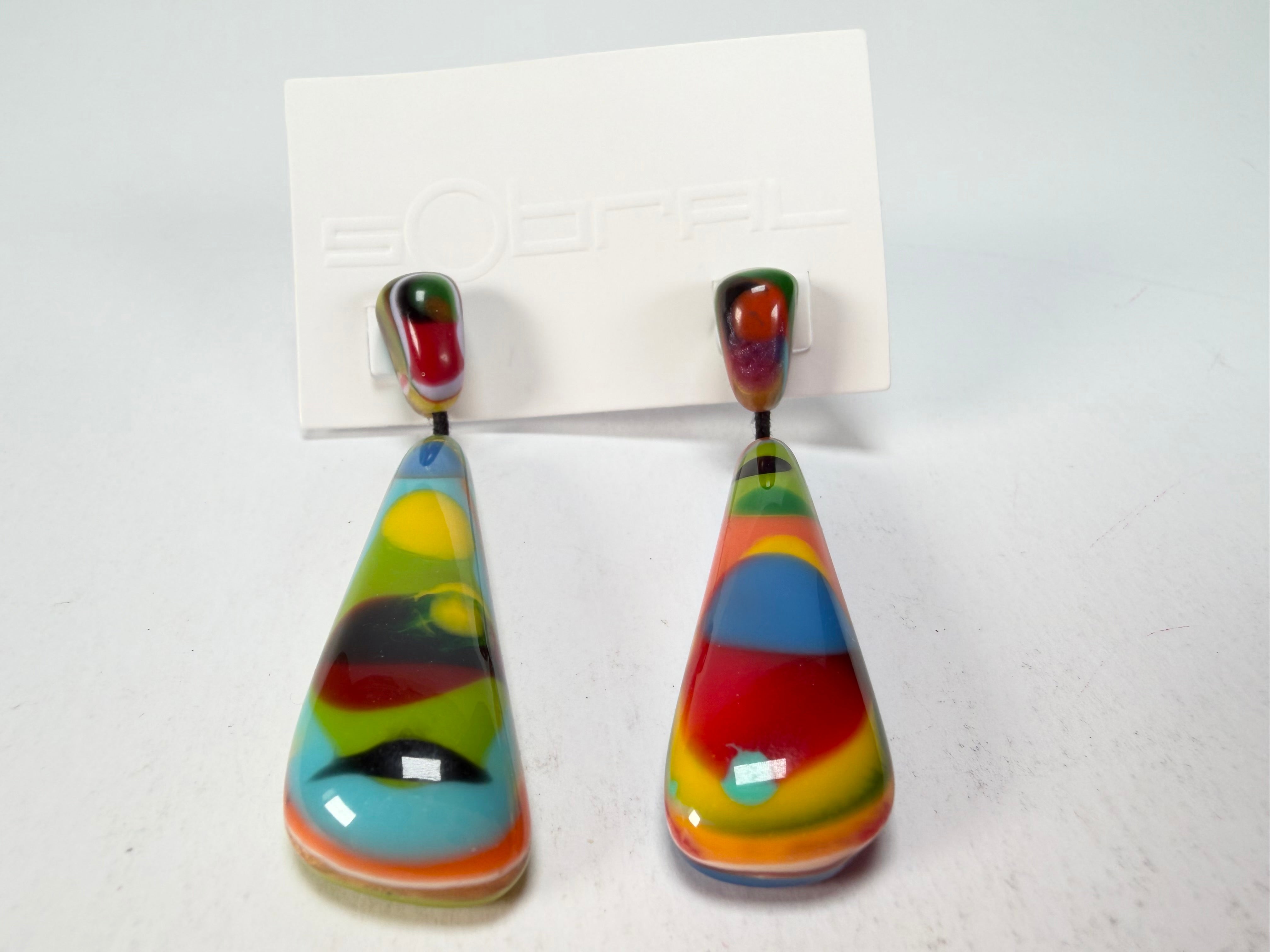 Sobral - Multi-Colour "Gleine" K.Polido Resin Earrings ( 004502 )