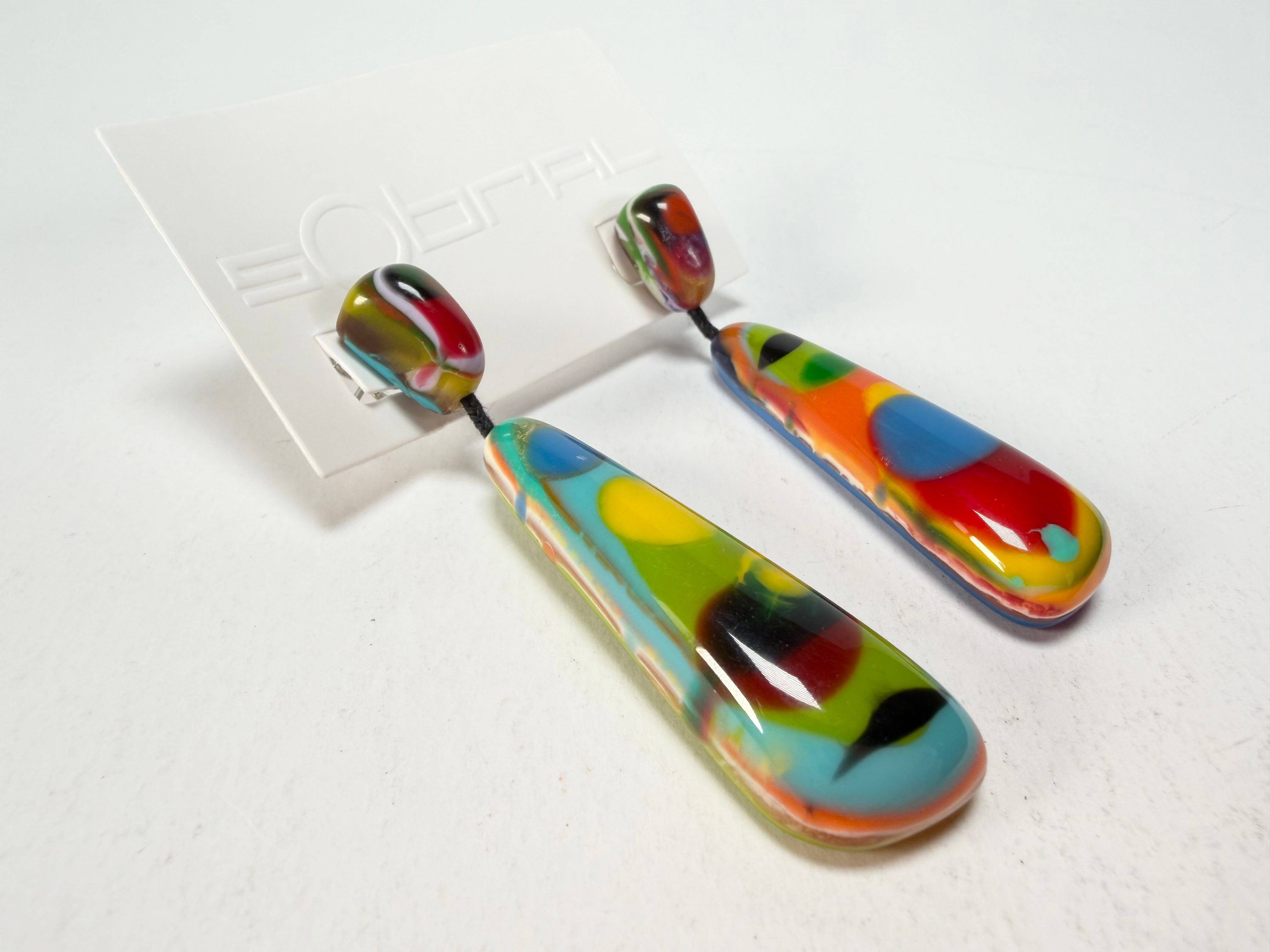Sobral - Multi-Colour "Gleine" K.Polido Resin Earrings ( 004502 )
