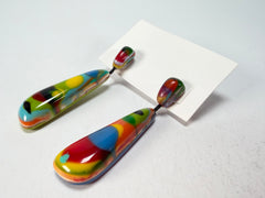 Sobral - Multi-Colour "Gleine" K.Polido Resin Earrings ( 004502 )