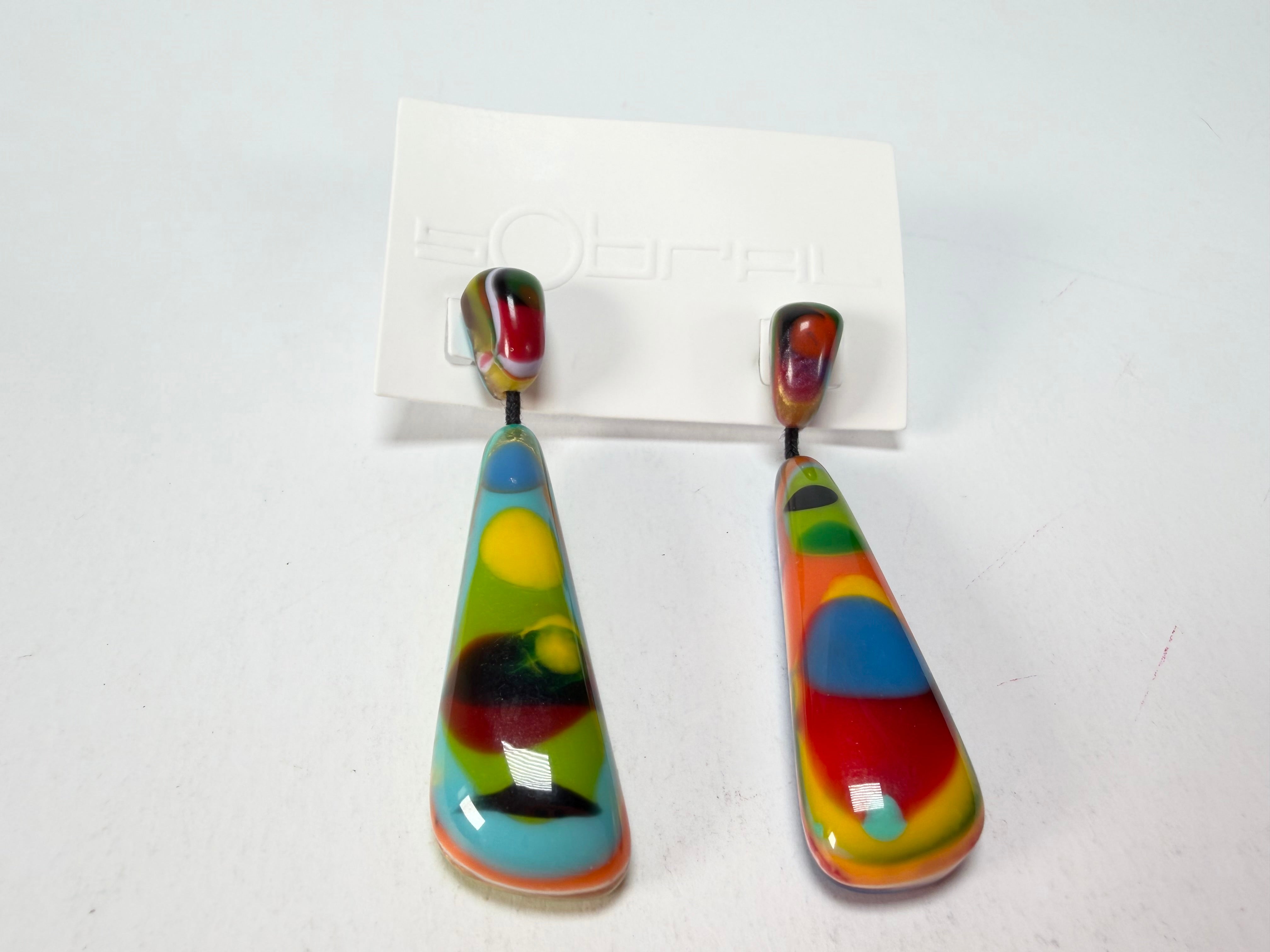 Sobral - Multi-Colour "Gleine" K.Polido Resin Earrings ( 004502 )