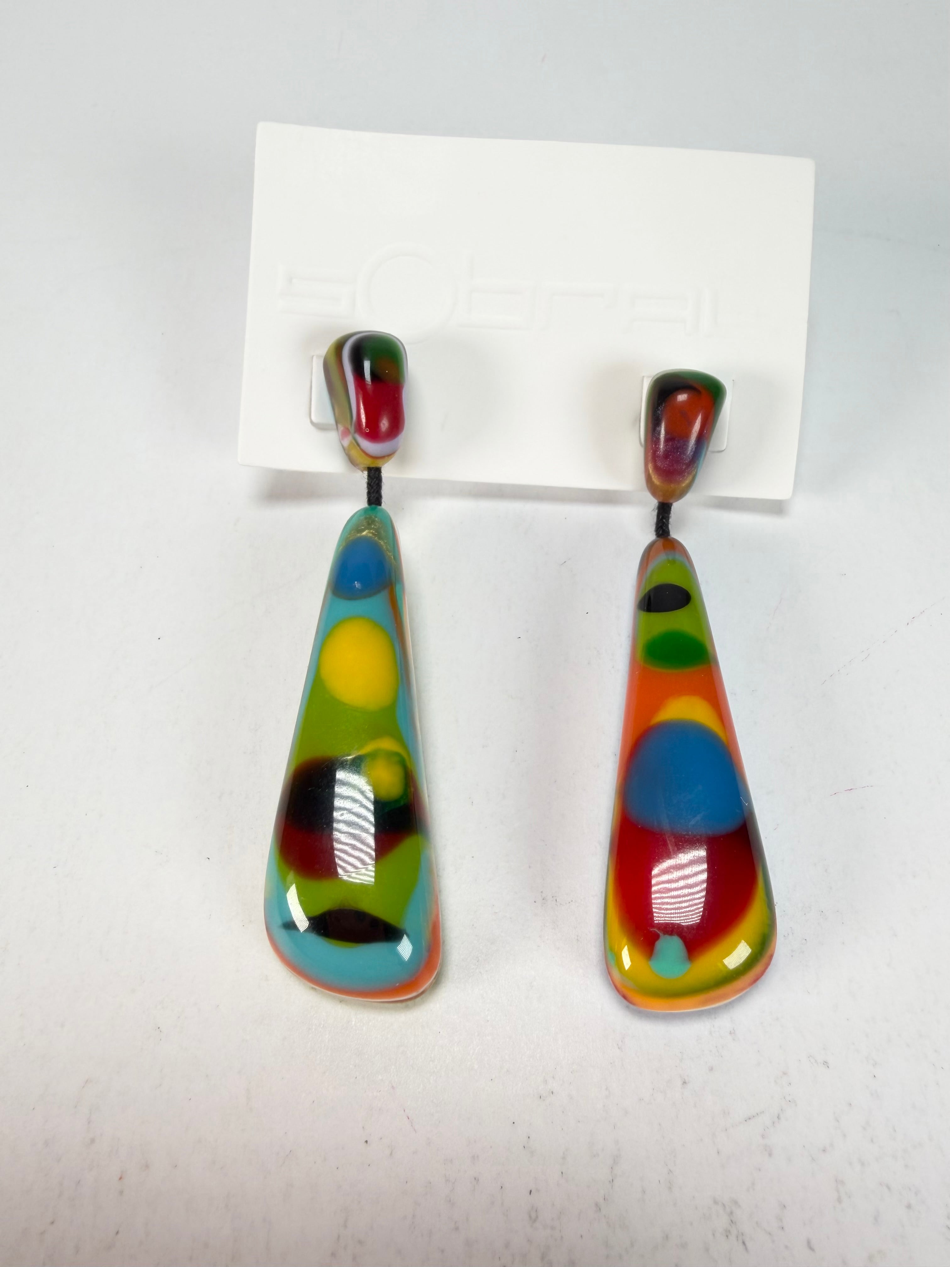 Sobral - Multi-Colour "Gleine" K.Polido Resin Earrings ( 004502 )