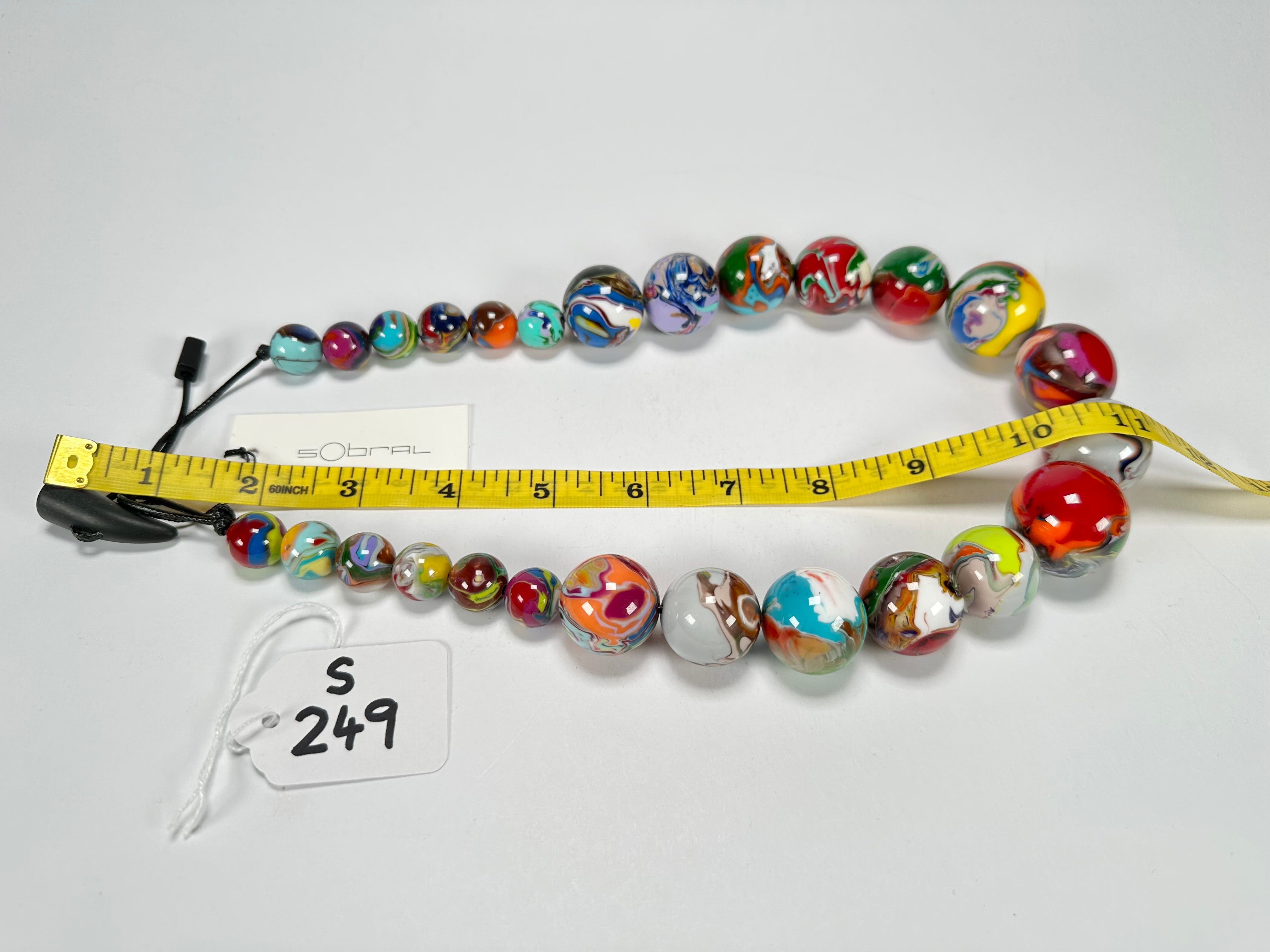 Sobral - Planets "Jupiter" Pollock Resin Necklace ( 005453 )
