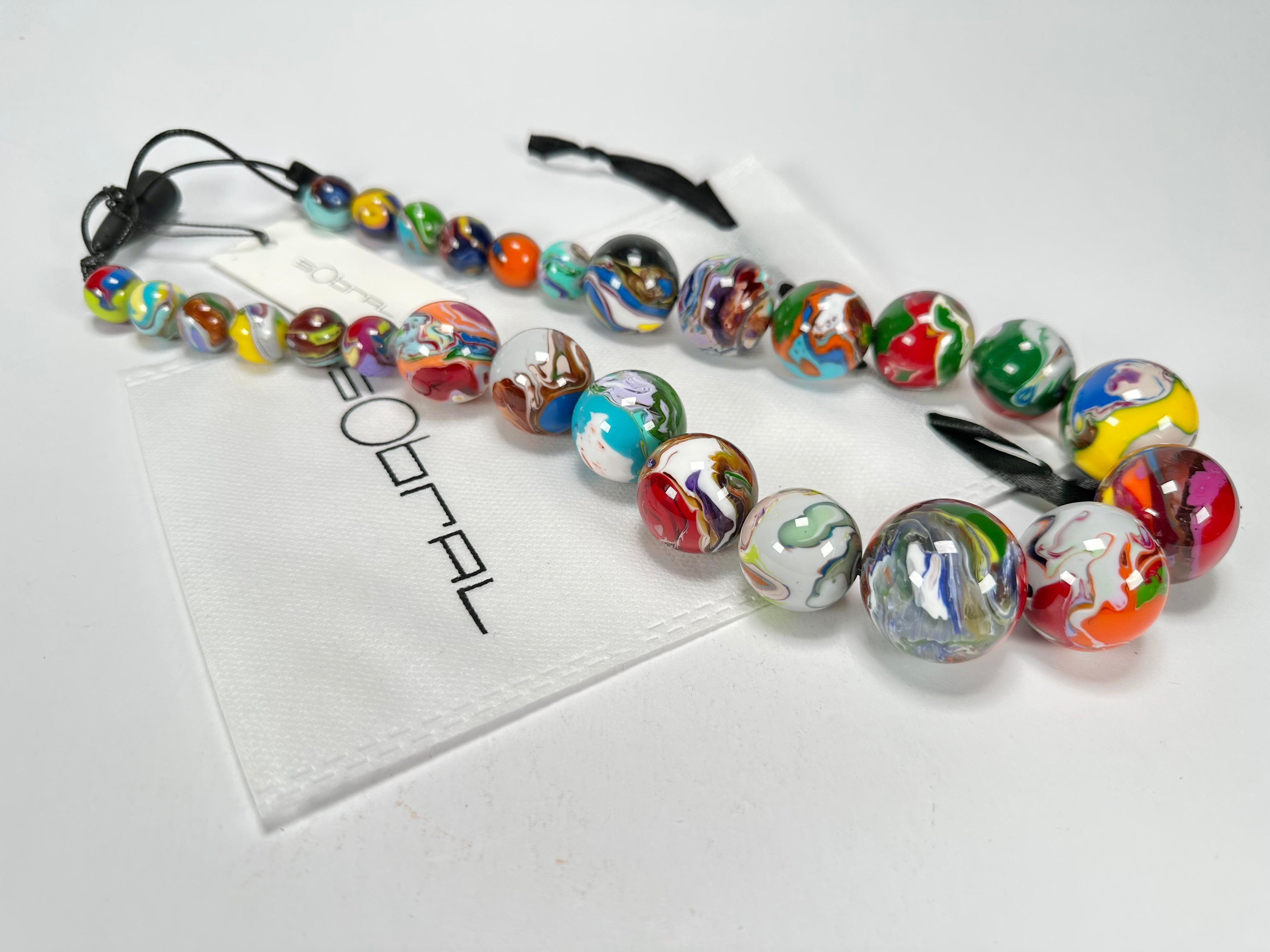 Sobral - Planets "Jupiter" Pollock Resin Necklace ( 005453 )