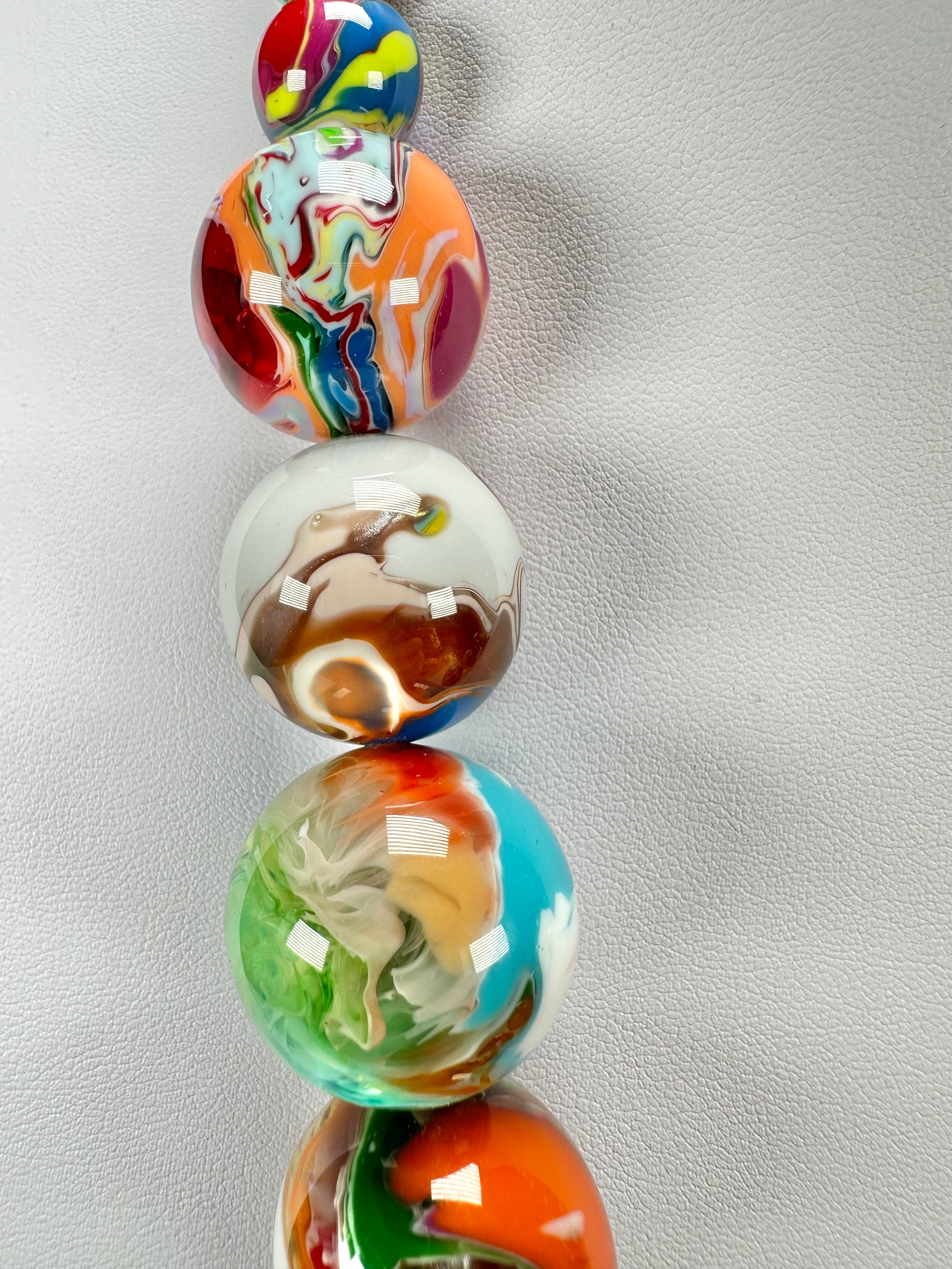 Sobral - Planets "Jupiter" Pollock Resin Necklace ( 005453 )