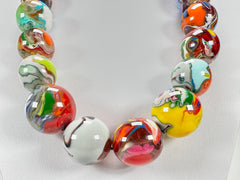 Sobral - Planets "Jupiter" Pollock Resin Necklace ( 005453 )