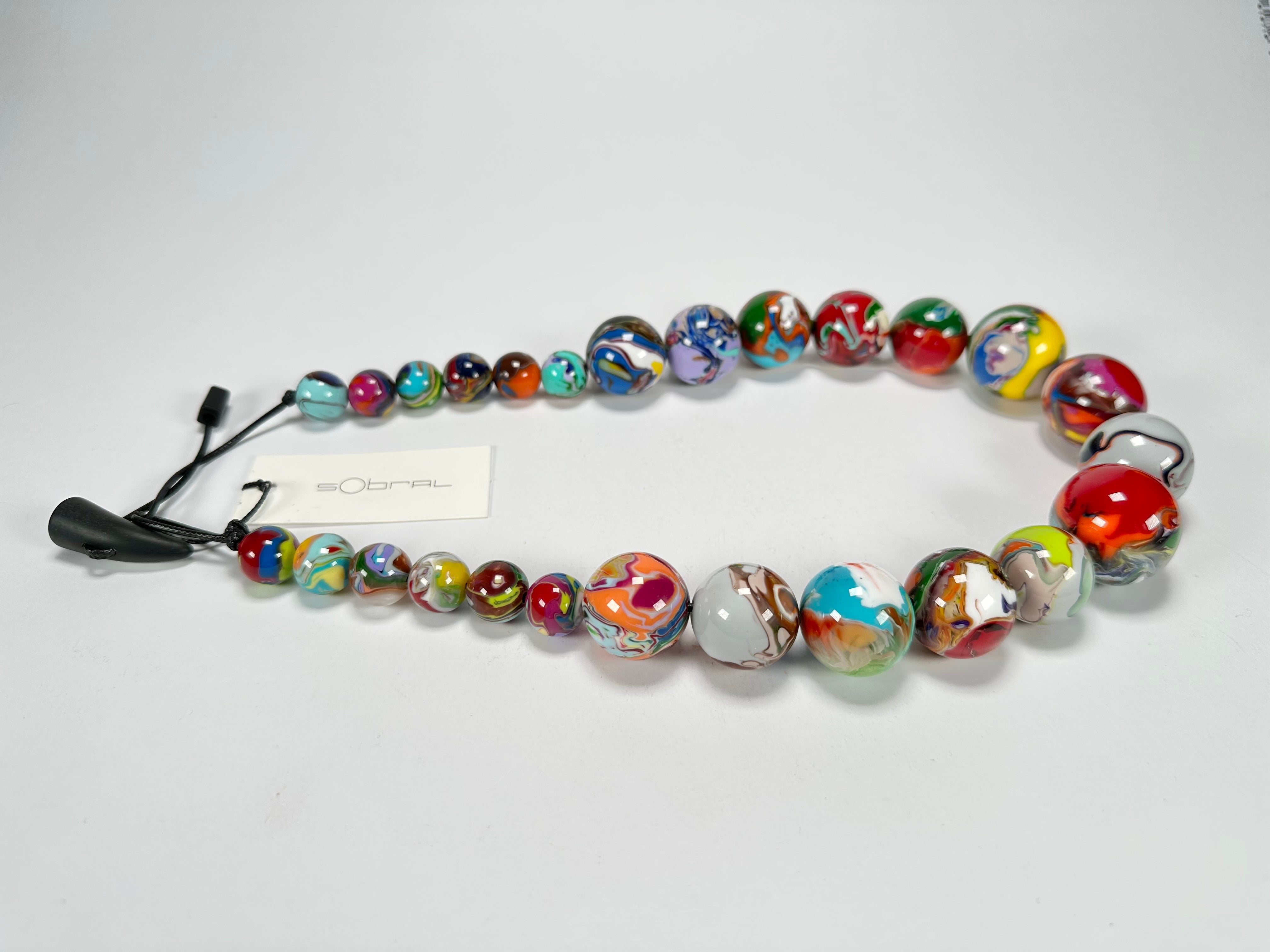 Sobral - Planets "Jupiter" Pollock Resin Necklace ( 005453 )