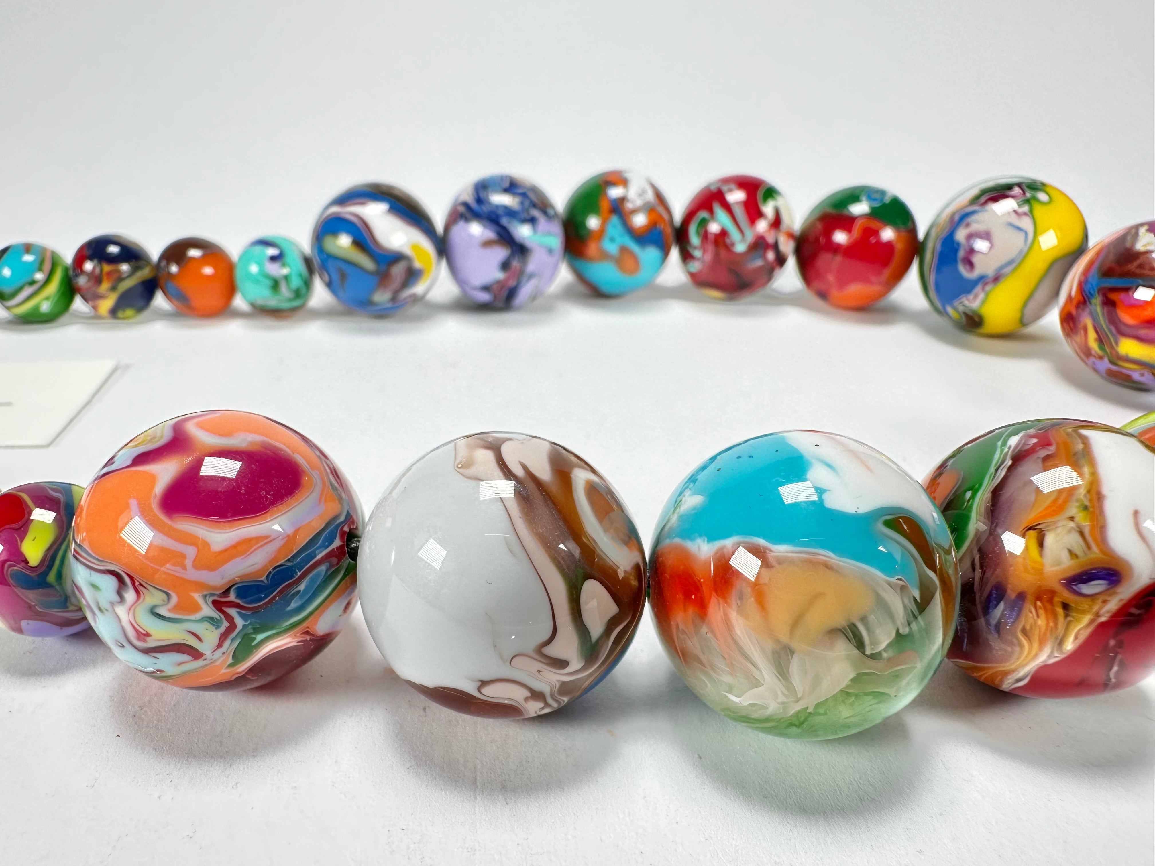 Sobral - Planets "Jupiter" Pollock Resin Necklace ( 005453 )