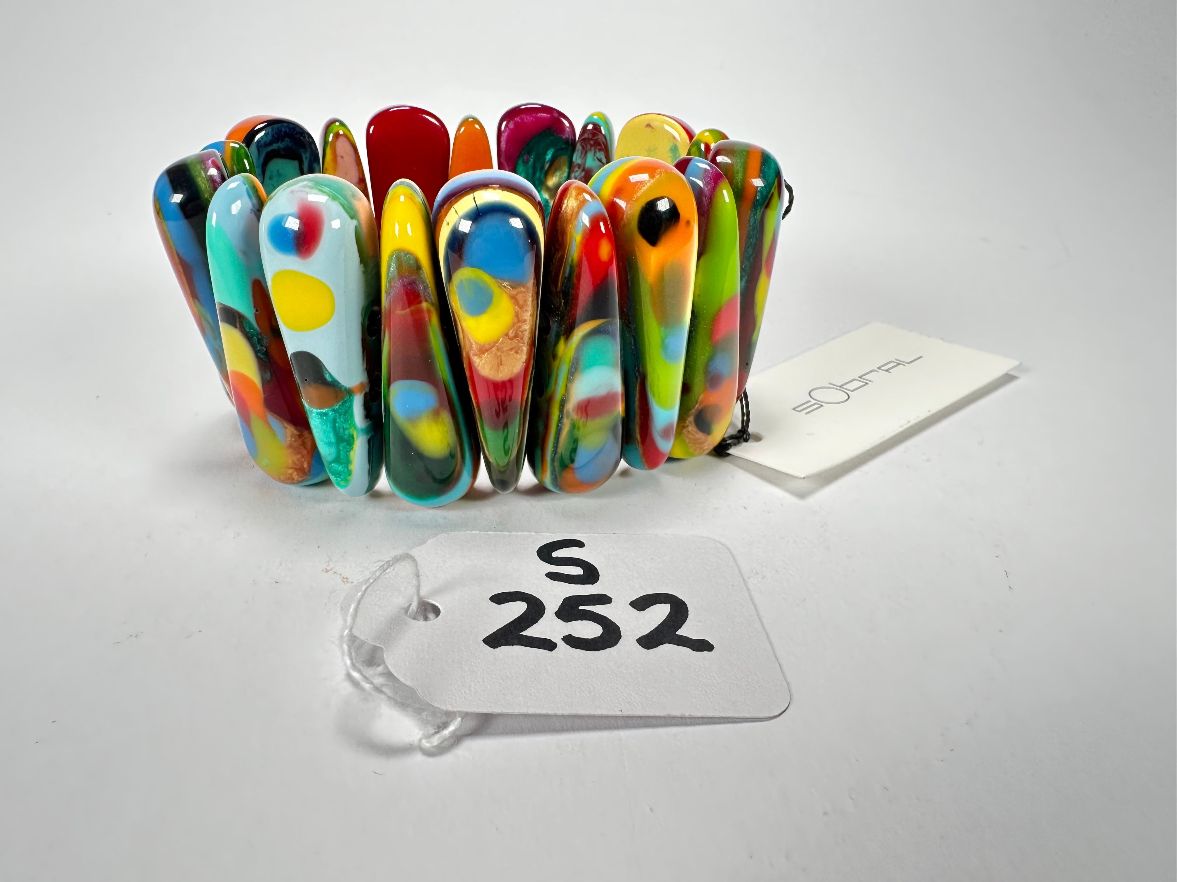 Sobral - Multi-Colour "Maria Efeitos" K.Polido Elasticated Resin Bracelet ( 004500 )