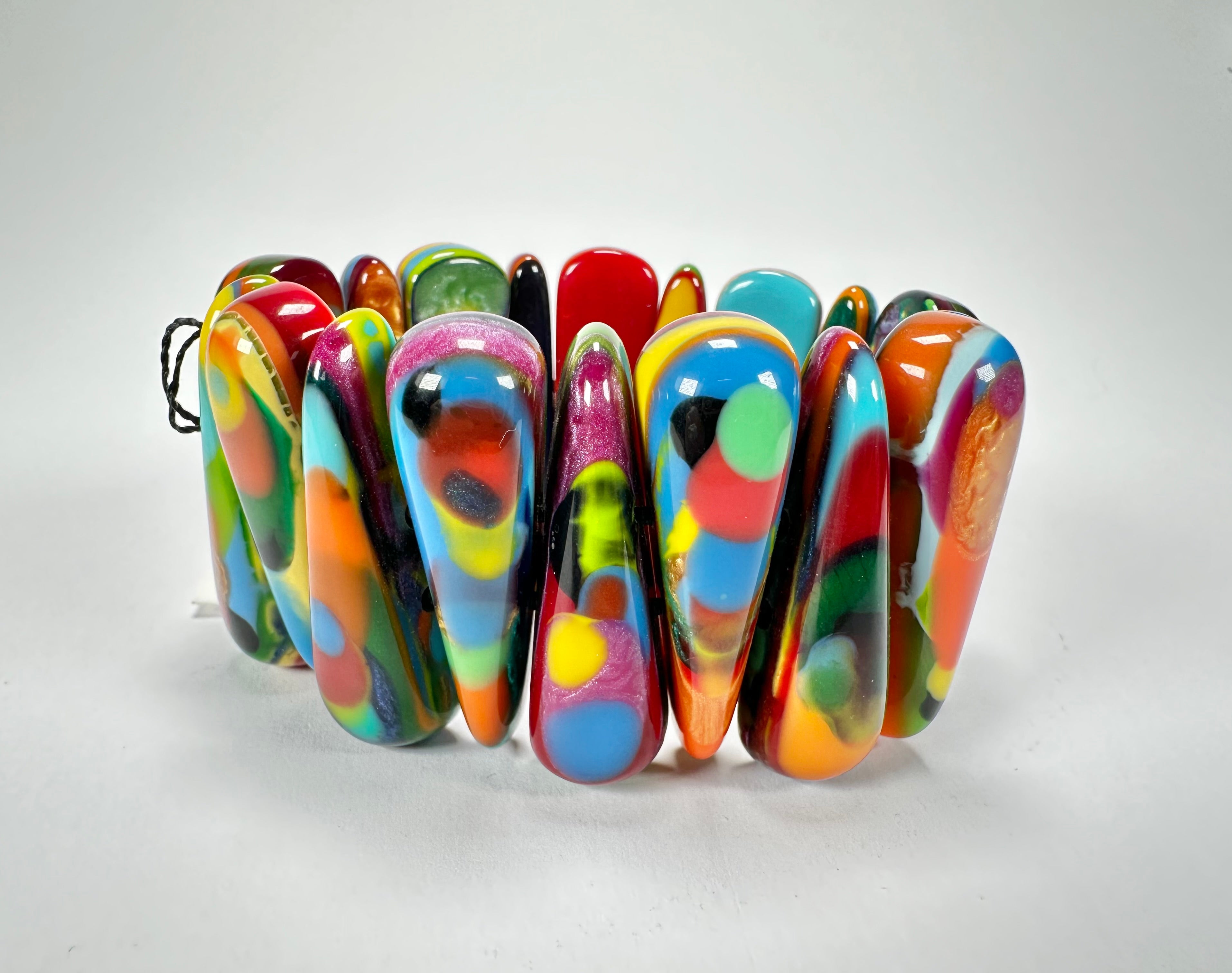 Sobral - Multi-Colour "Maria Efeitos" K.Polido Elasticated Resin Bracelet ( 004500 )