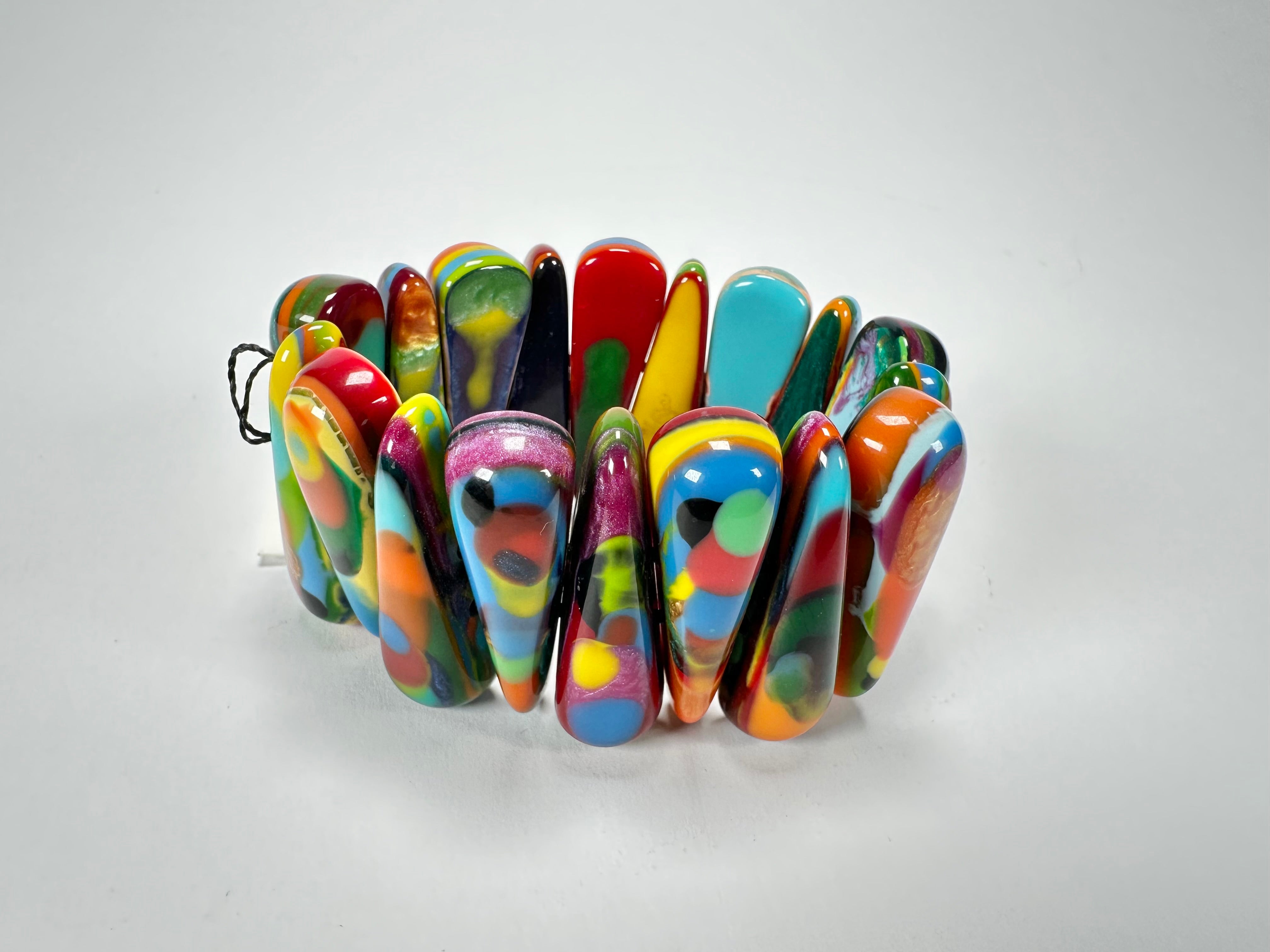 Sobral - Multi-Colour "Maria Efeitos" K.Polido Elasticated Resin Bracelet ( 004500 )