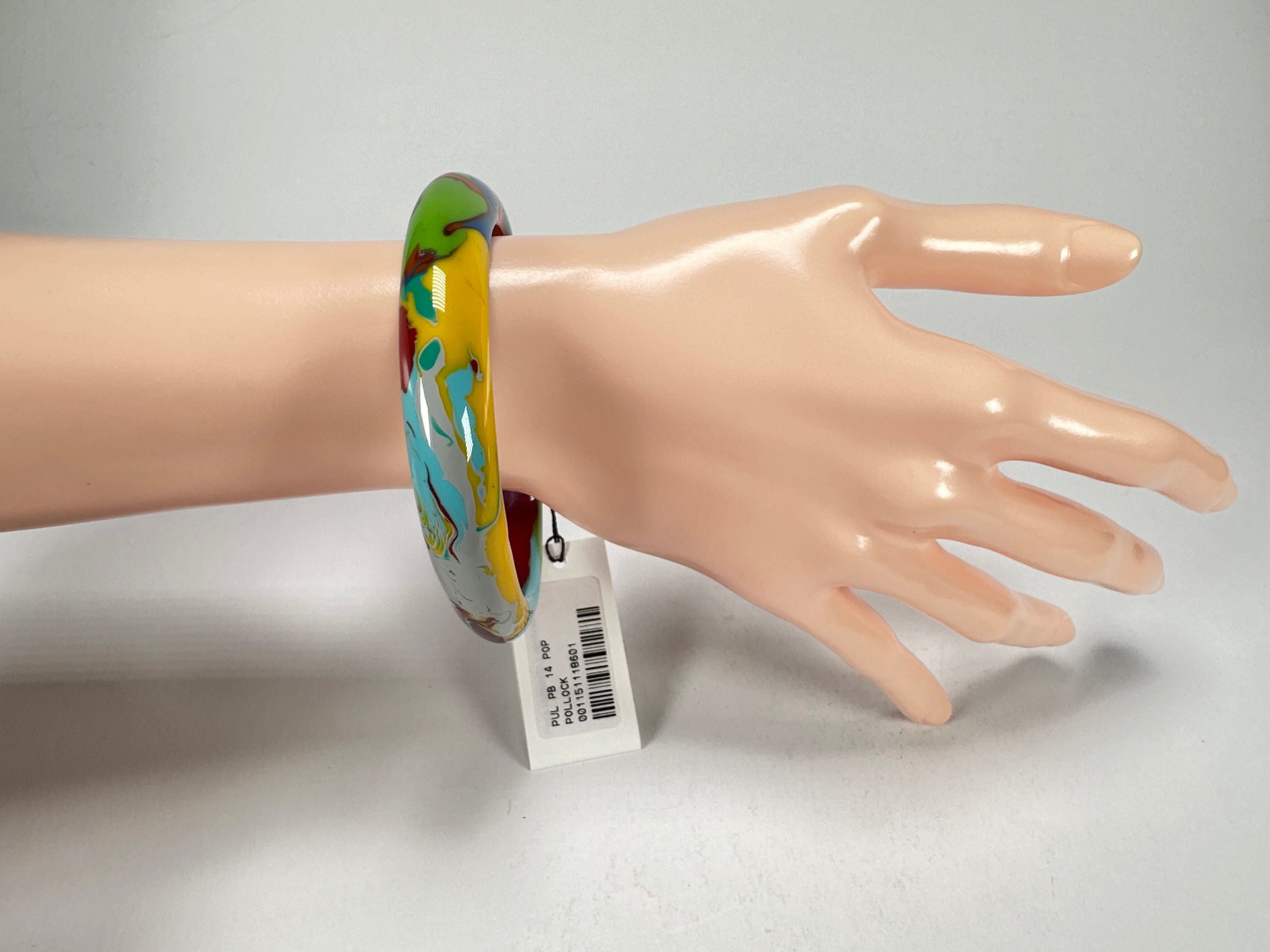 Sobral - Multi-Colour "PB14 Pollock" Resin Solid Bangle ( 001151 )
